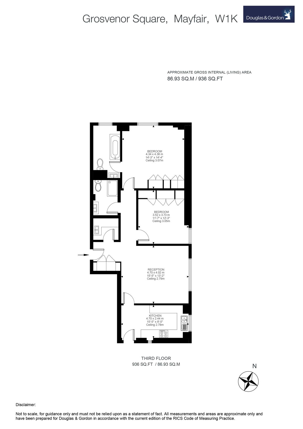 2 Bedrooms Flat to rent in Grosvenor Square, London W1K