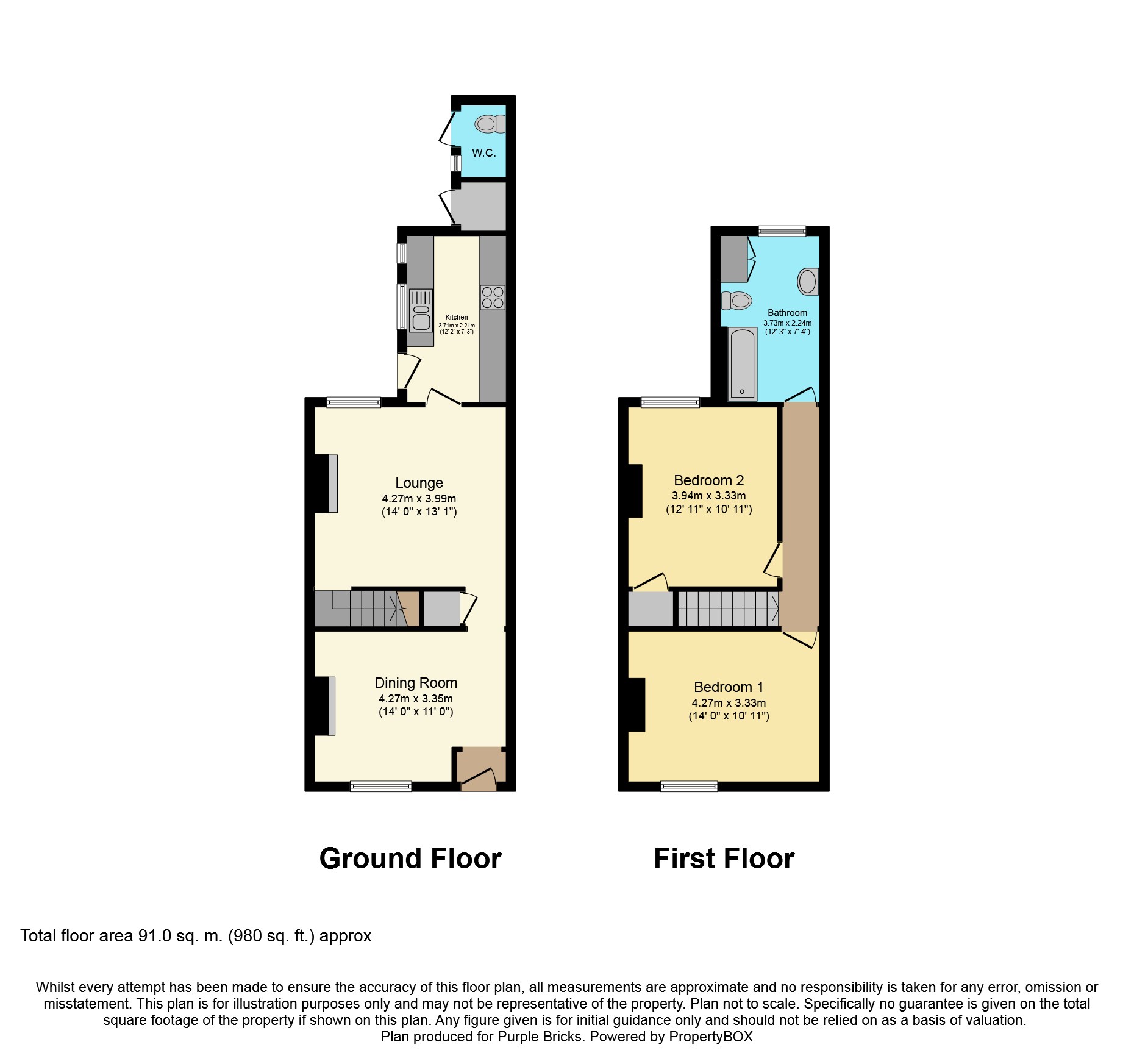 2 Bedrooms Terraced house for sale in St. Johns Road, Asfordby Hill, Melton Mowbray LE14