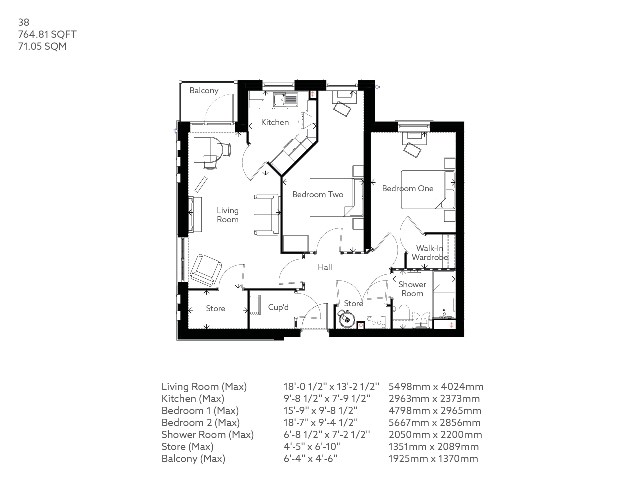 38, Cullompton floorplan