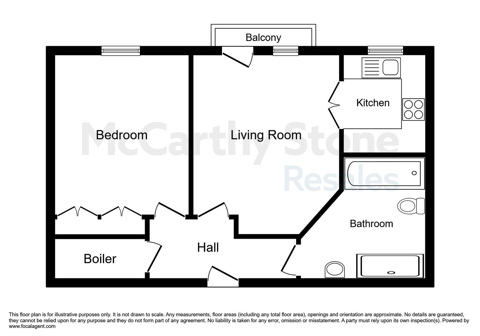 48 Townsend Court, High Street South, Rushden floorplan
