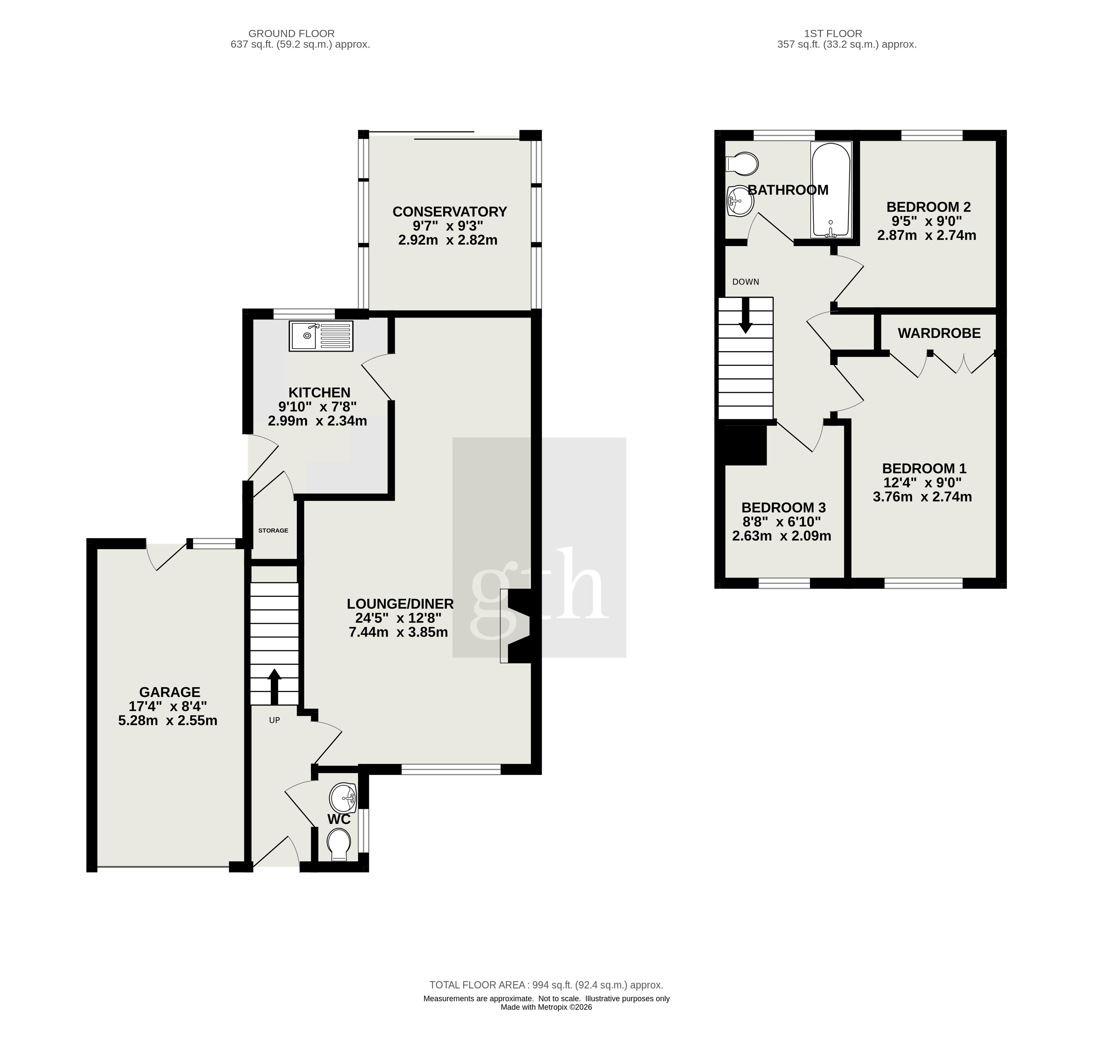 7, Elm Lea Close, Bridgwater floorplan