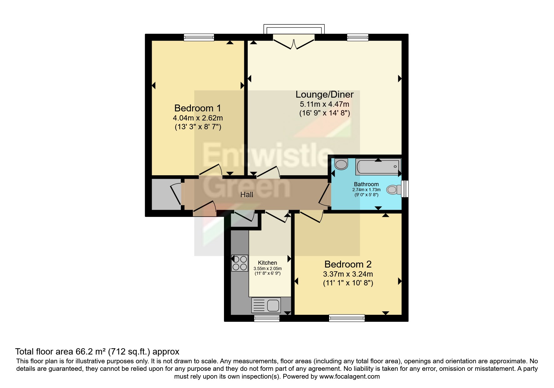 15, The Fieldings, Preston floorplan