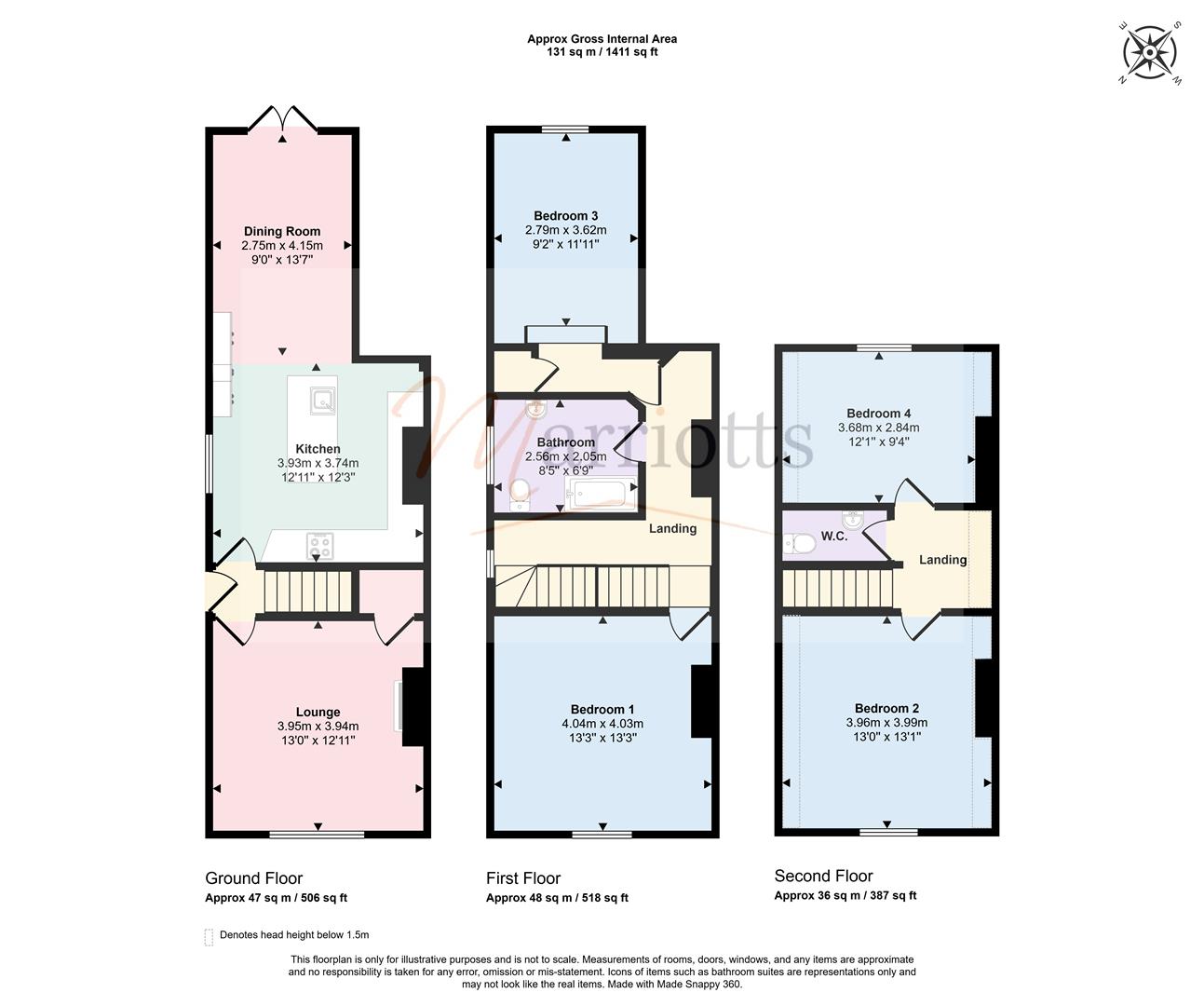 33, Vale Road, Nottingham floorplan