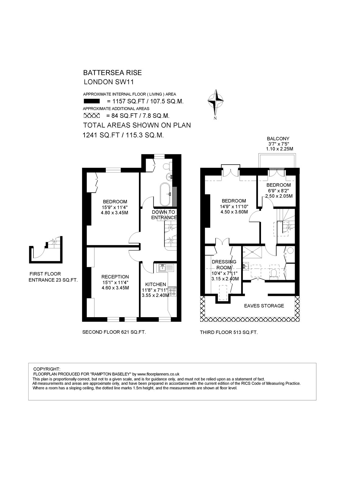 C, 49, Battersea Rise, London floorplan