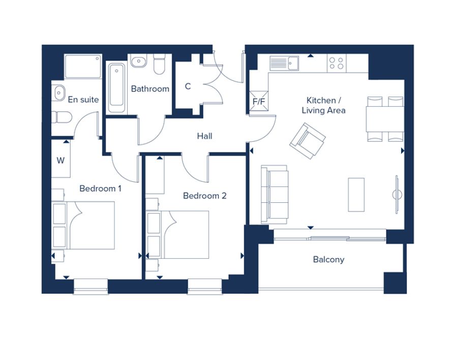 368, Overgate, Milton Keynes floorplan