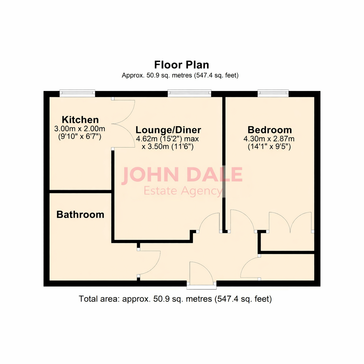 Flat Flat 38 Amelia Court, 1, Union Place, Worthing floorplan