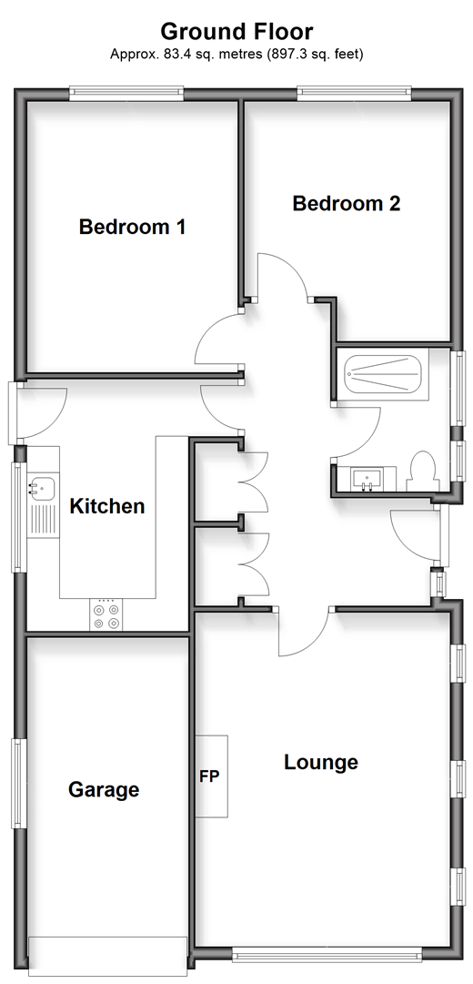 Rowe Avenue North, Peacehaven floorplan