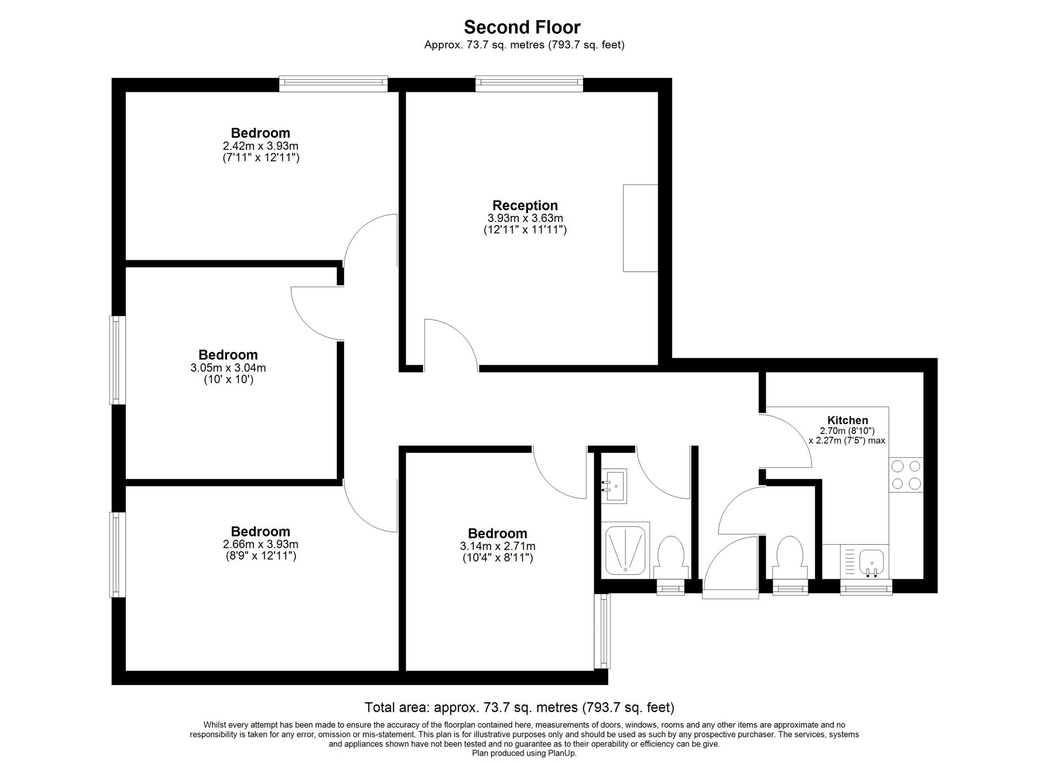 41, Chickland House, Chicksand Street, London floorplan