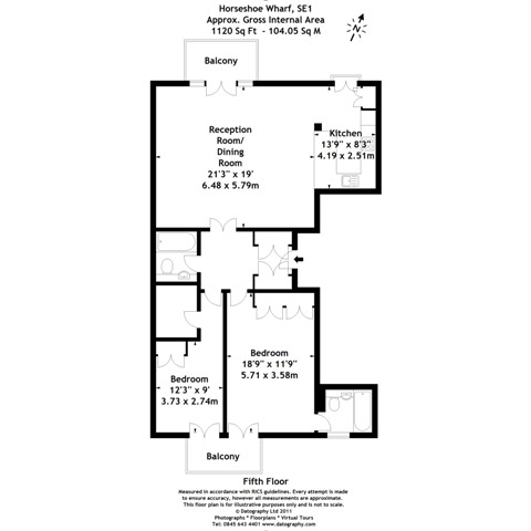 2 Bedrooms Flat to rent in Horseshoe Wharf, Clink Street, London SE1