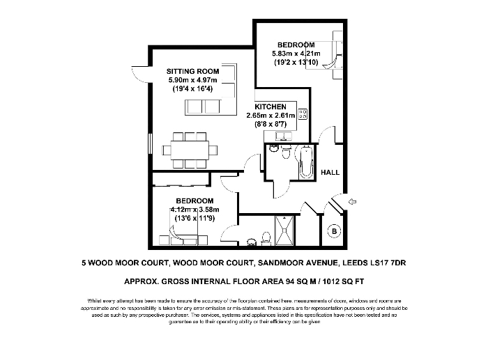 2 Bedrooms Flat to rent in Wood Moor Court, Sandmoor Avenue, Leeds LS17
