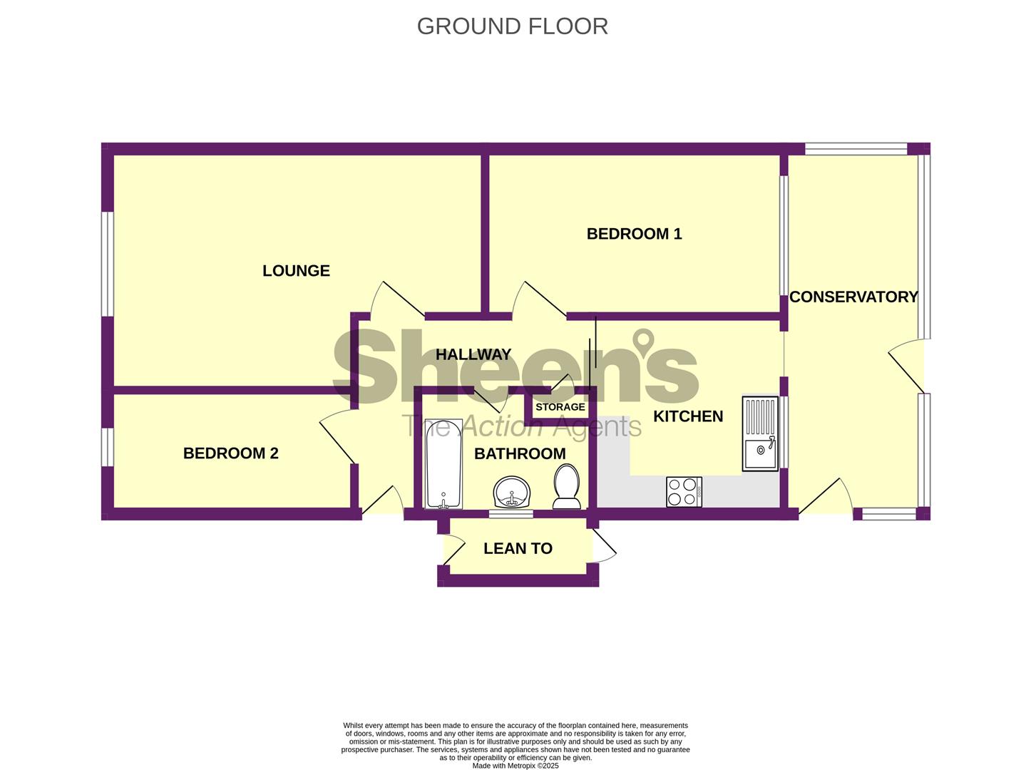34, Cypress Close, Great Clacton floorplan