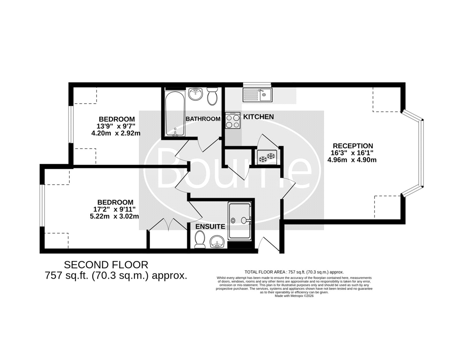 7 Onslow House, 3, Onslow Place, Woking floorplan