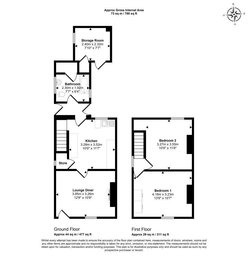 49, Land Lane, Southport floorplan
