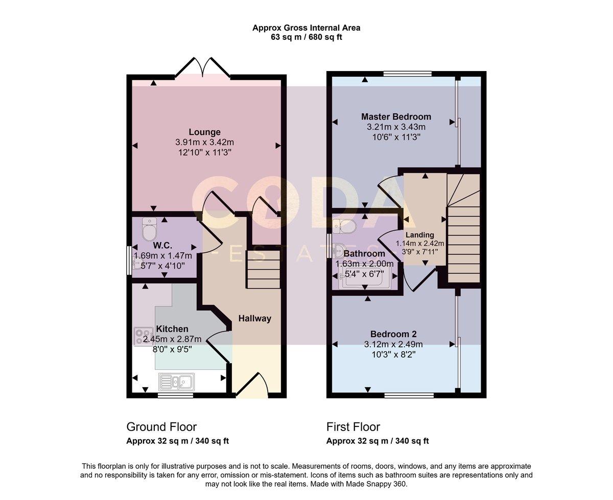 50, Loch Road, Glasgow floorplan