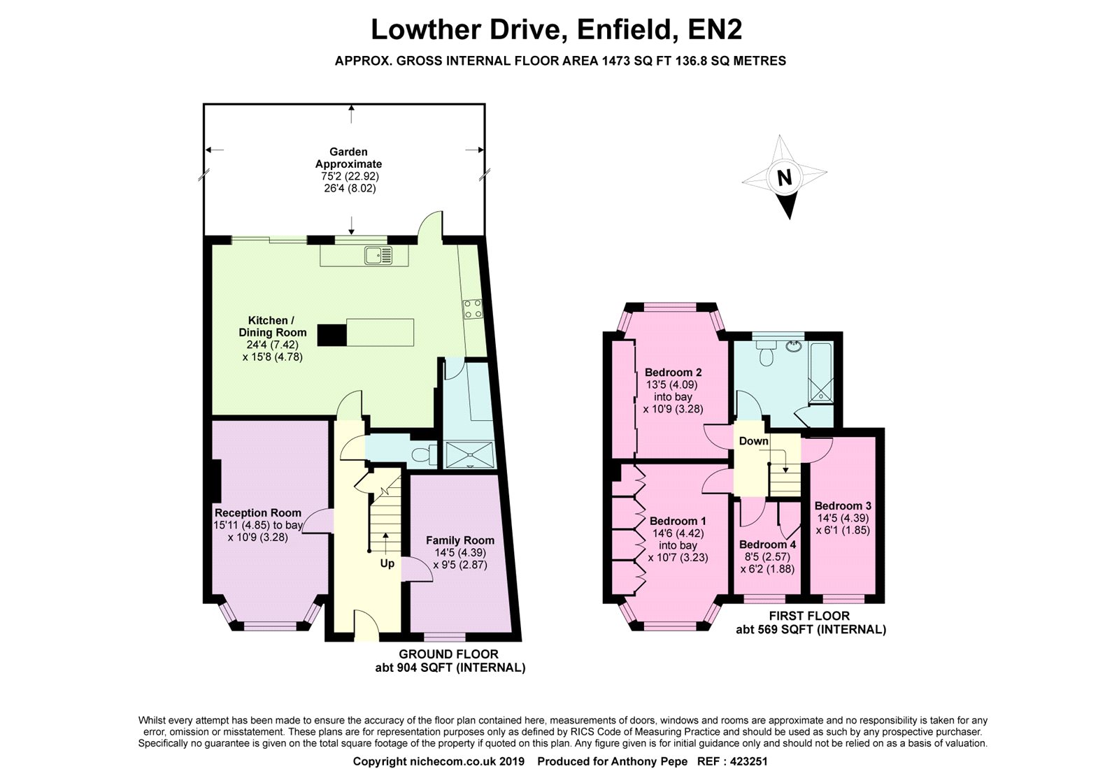 4 Bedrooms Semi-detached house for sale in Lowther Drive, Enfield, Middlesex EN2