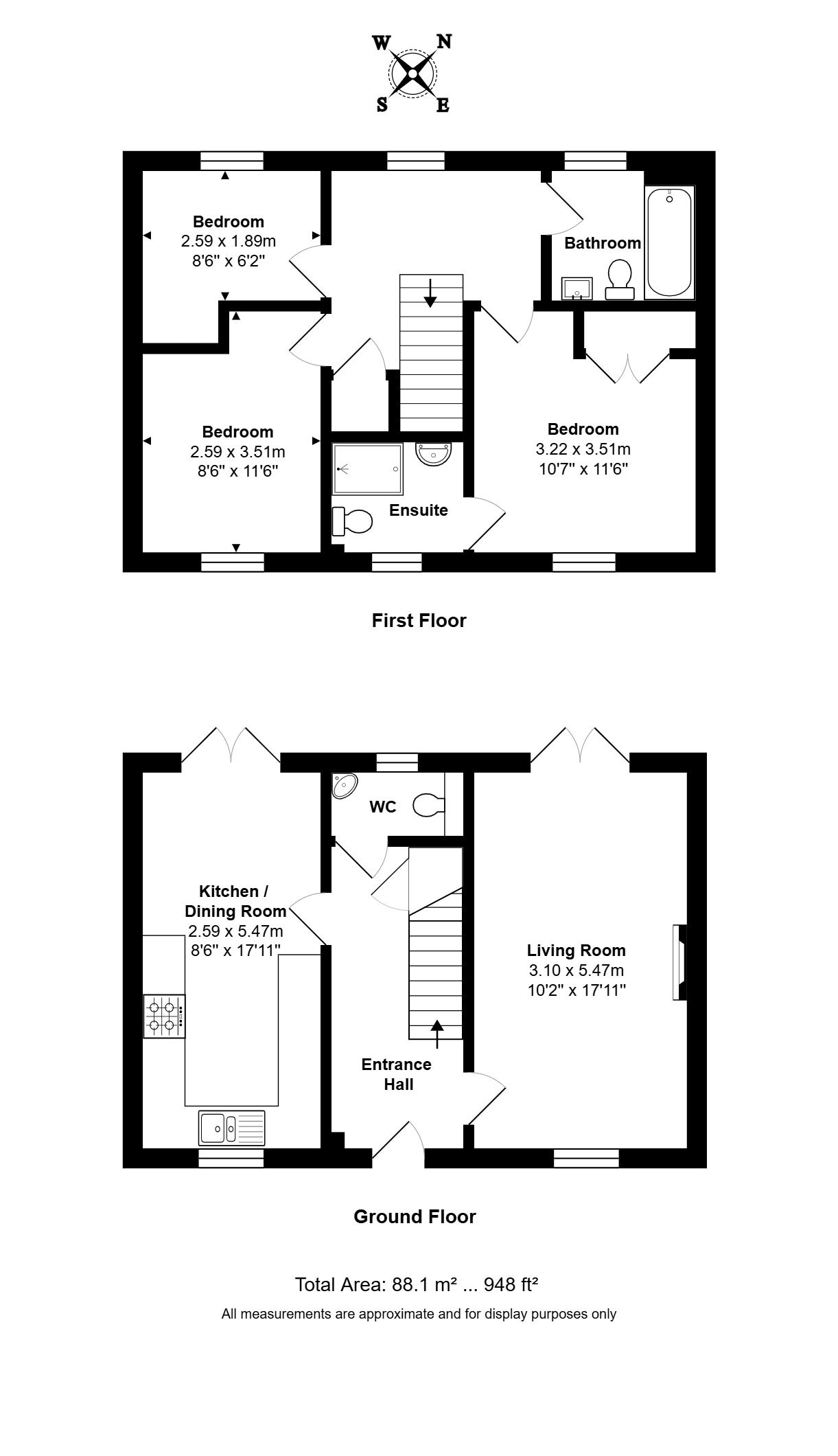 7 Roseblade Walk, Tetbury floorplan