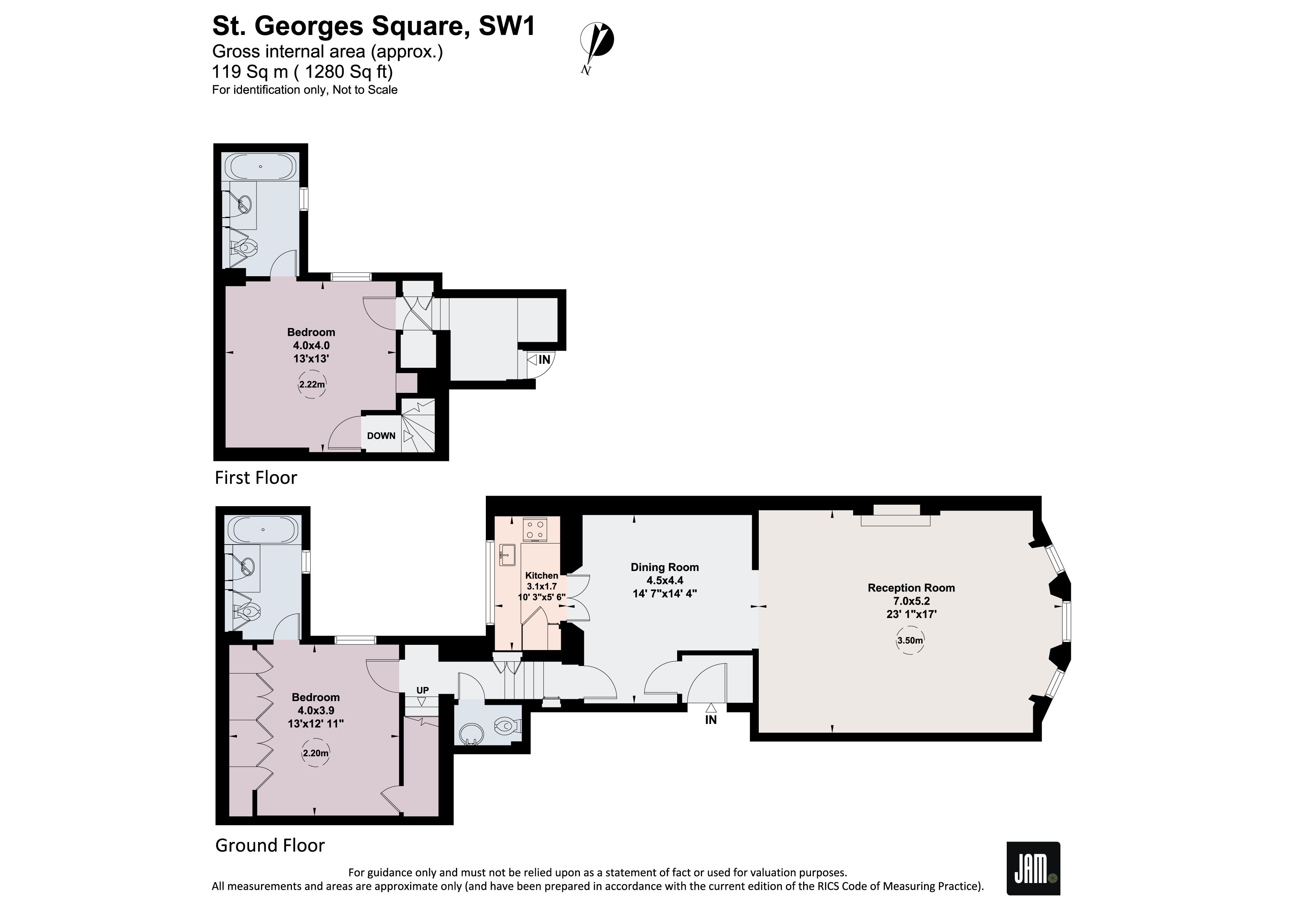 109, St. Georges Square, London floorplan