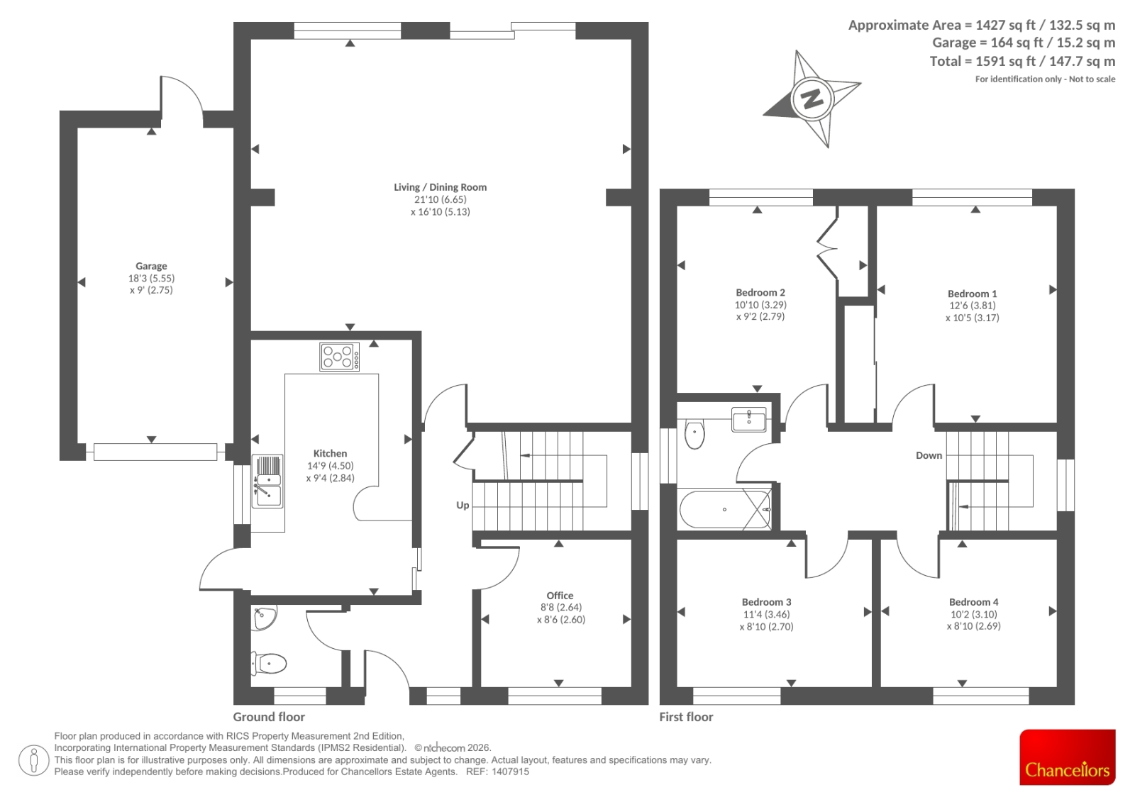 11, Cherrydale Road, Camberley floorplan