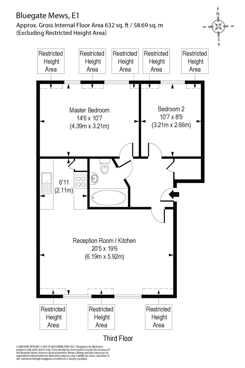 2 Bedrooms Flat for sale in Bluegate Mews, 228 Cable Street E1