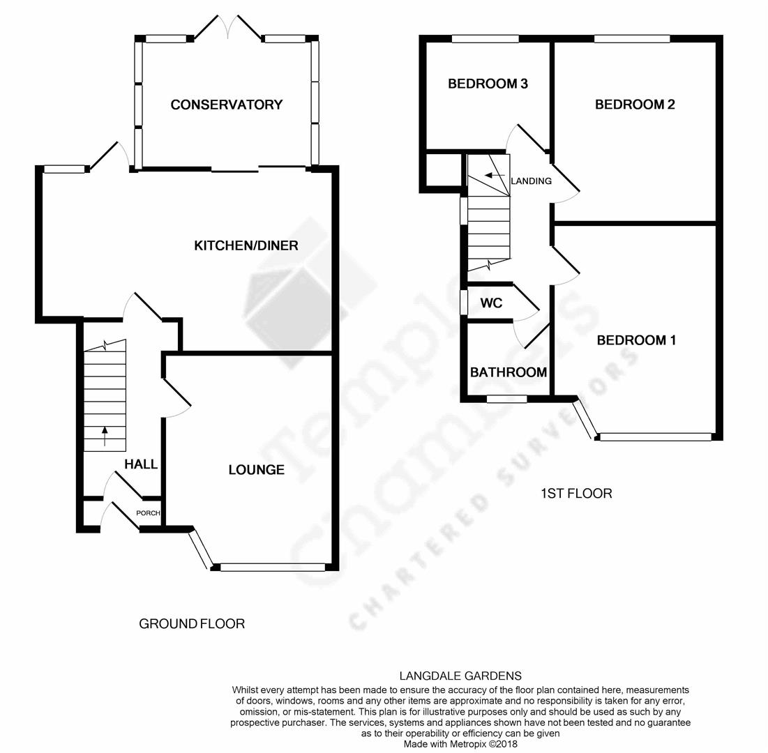 3 Bedrooms Semi-detached house to rent in Langdale Gardens, Waltham Cross EN8