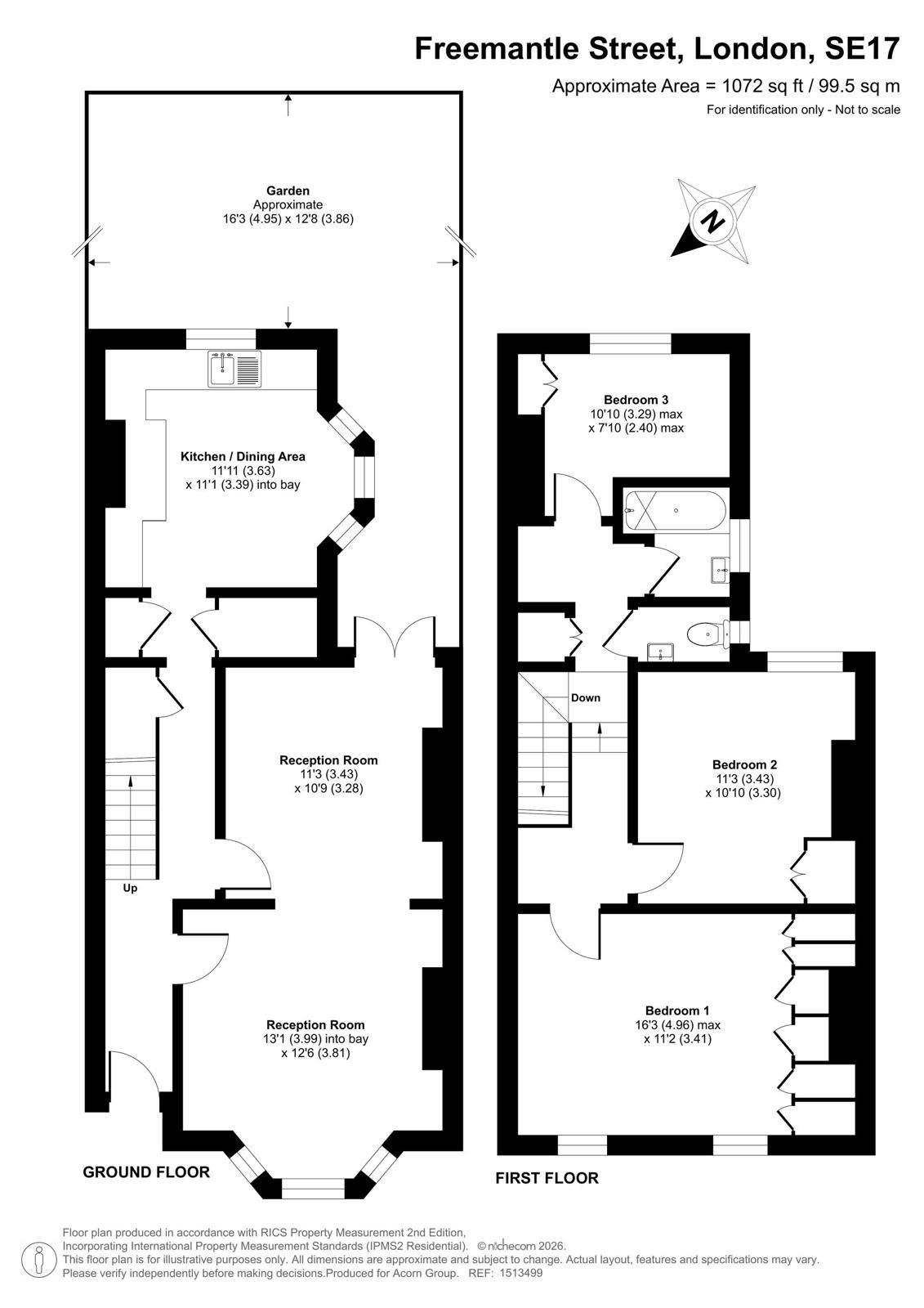 14, Freemantle Street, London floorplan