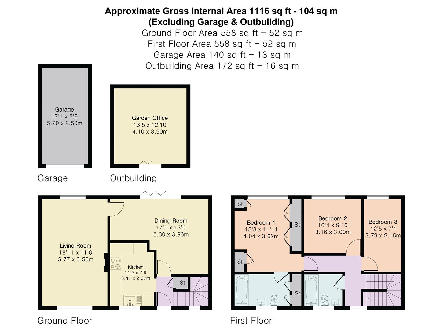 1, Westfield Court, St. Albans floorplan