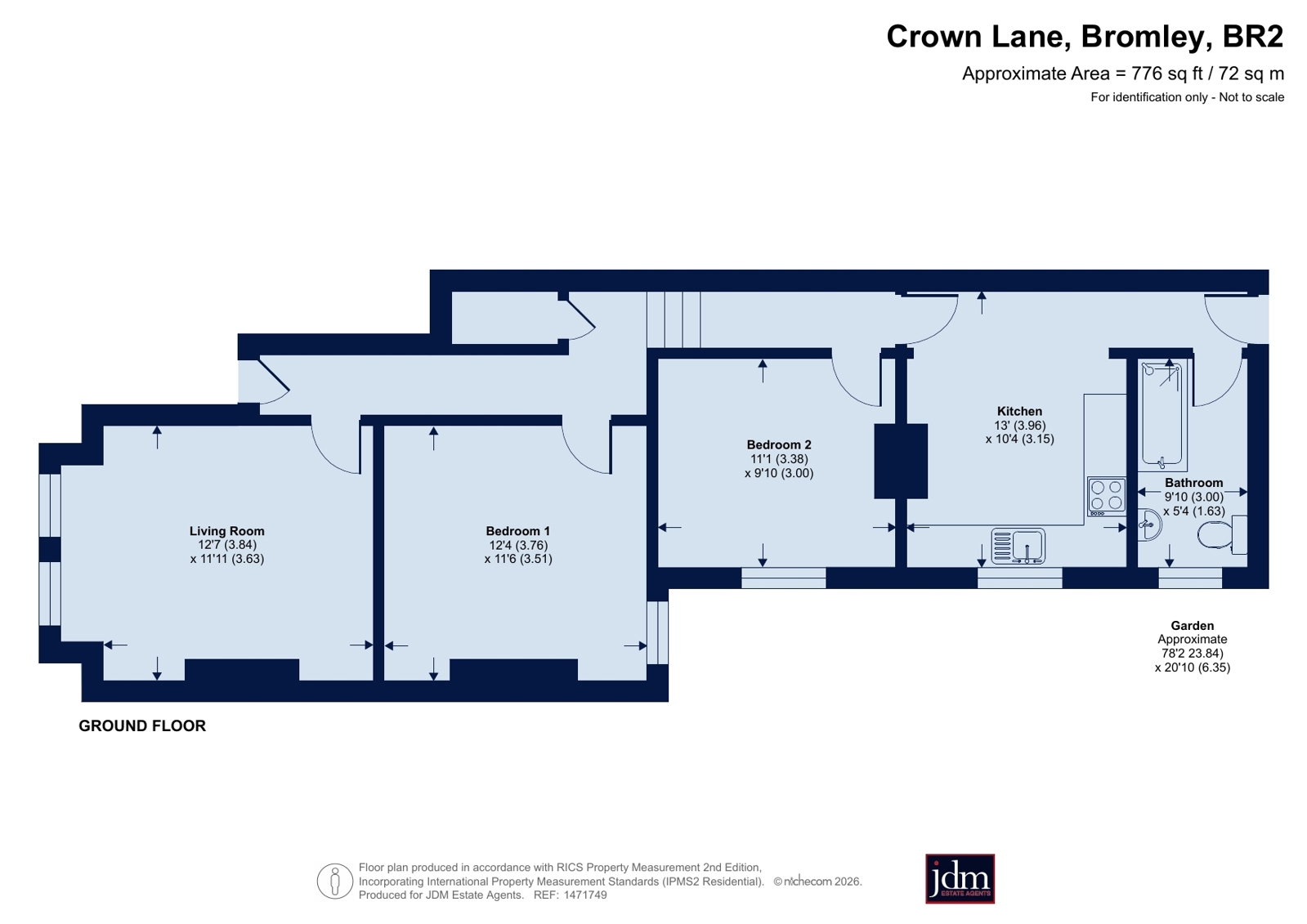 Ground Floor Flat, 33, Crown Lane, Bromley floorplan