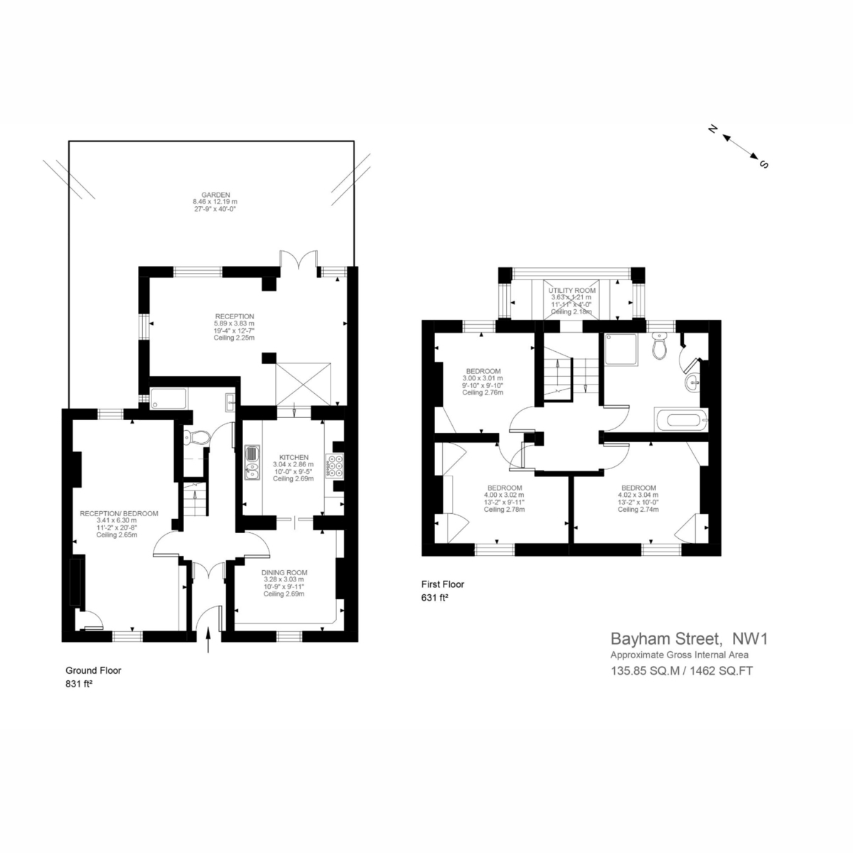 3 St. Martins Almshouses, Bayham Street, London floorplan