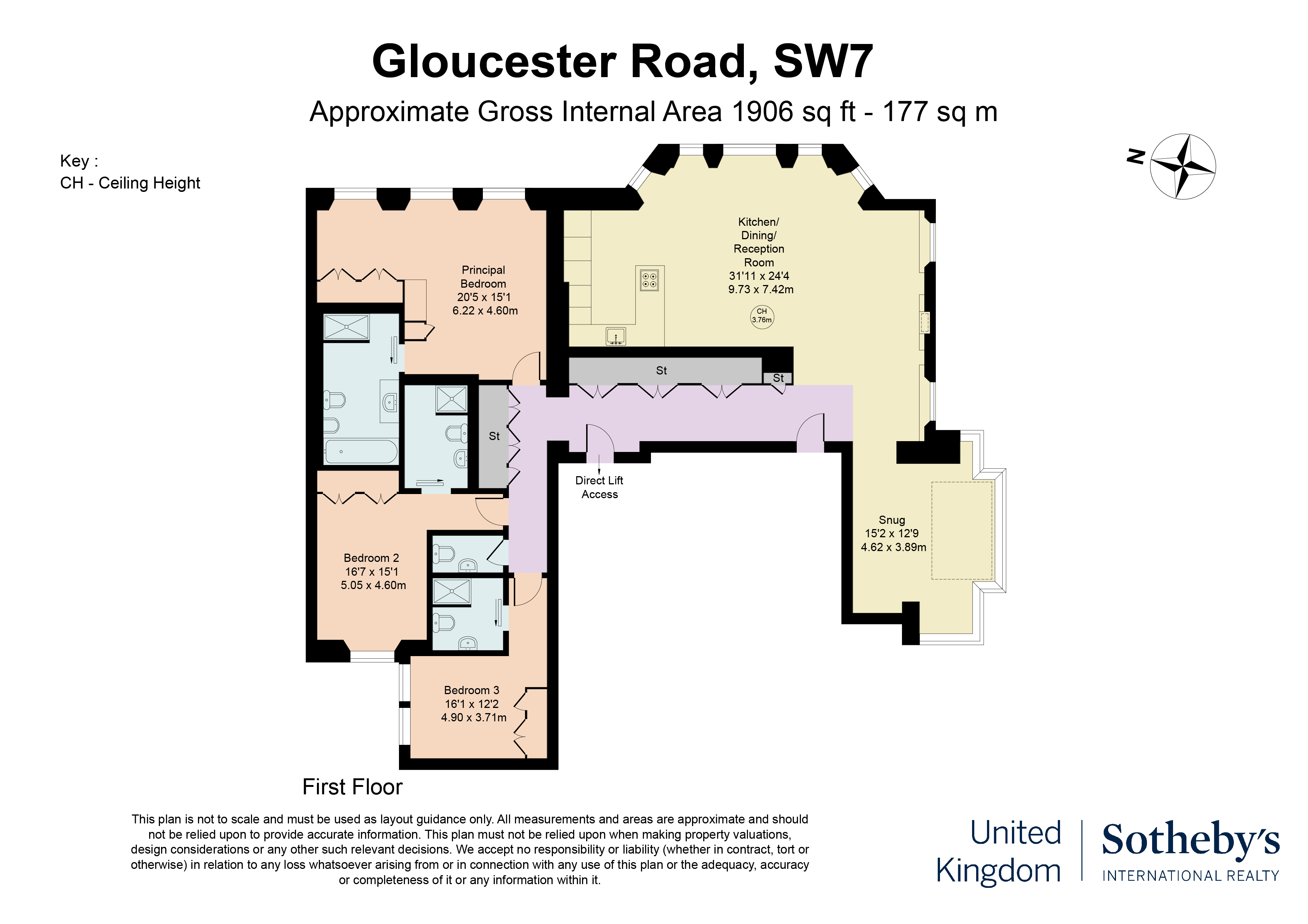 Flat 5, Gloucester Road, London floorplan