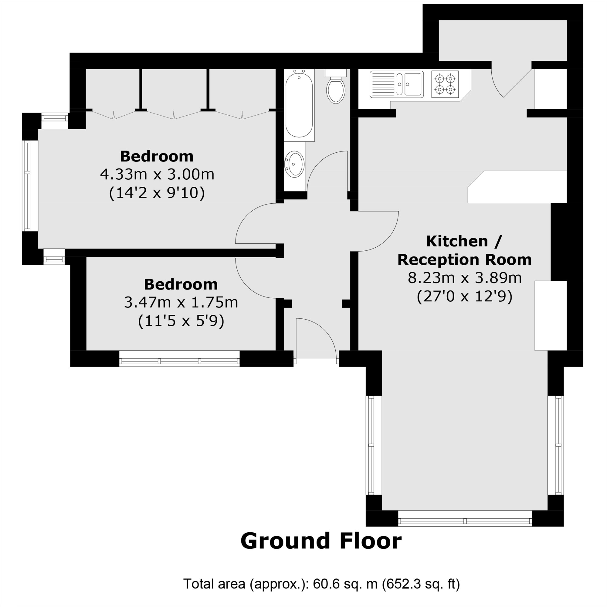 Flat 1  41a, Cromwell Avenue, LONDON floorplan