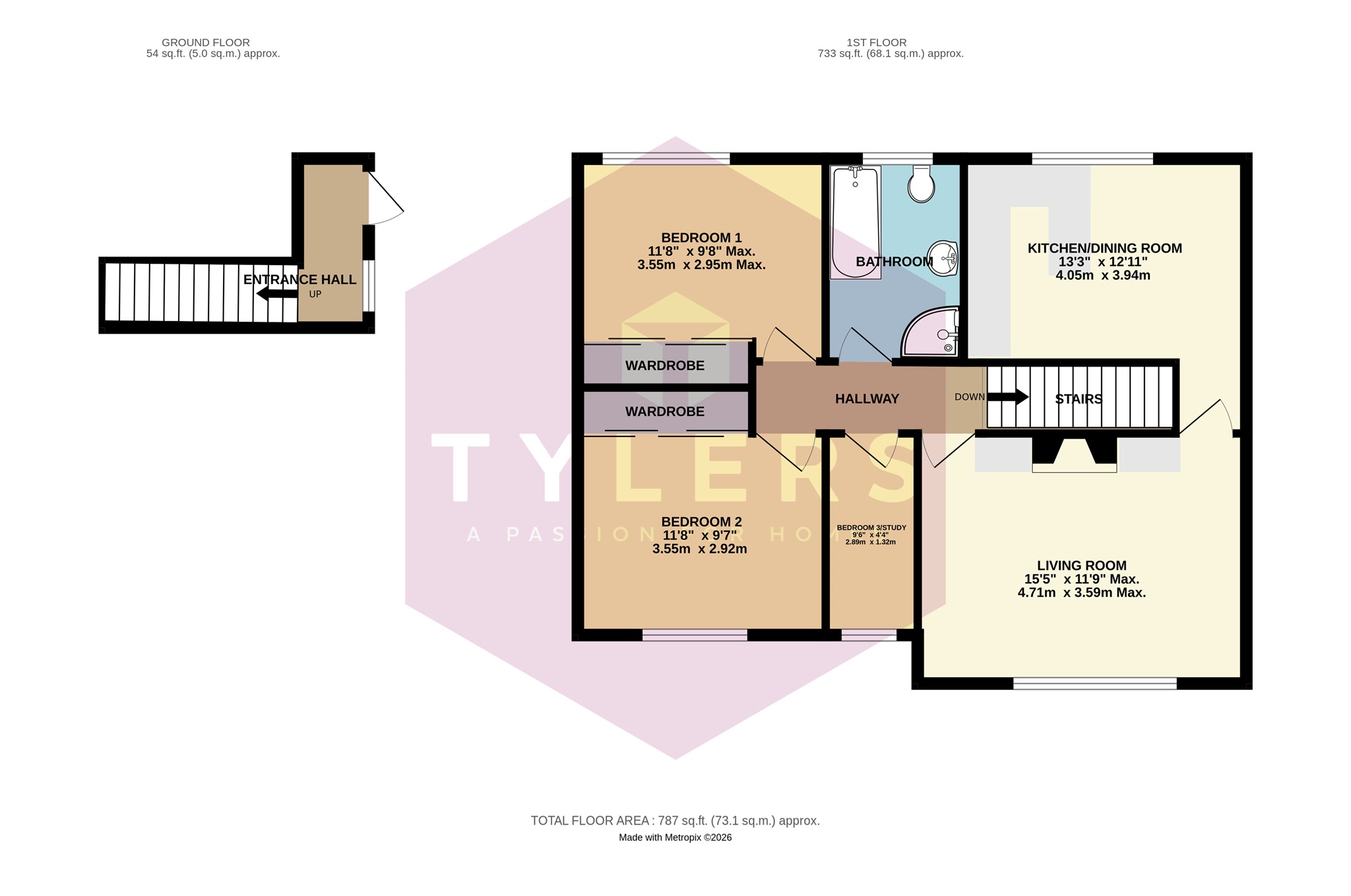 2a, Tillyard Way, Cambridge floorplan