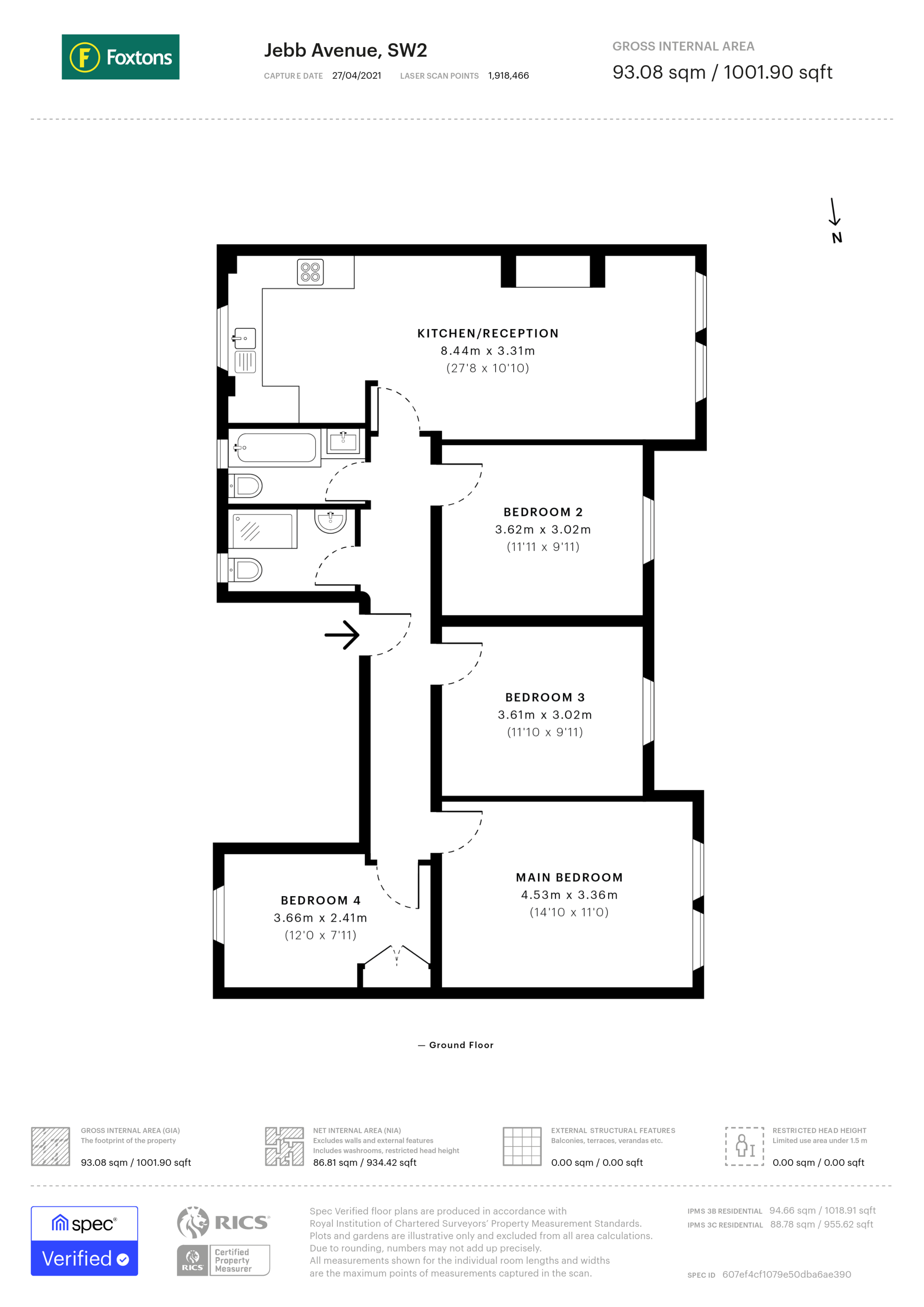 Jebb Avenue, Brixton Hill floorplan