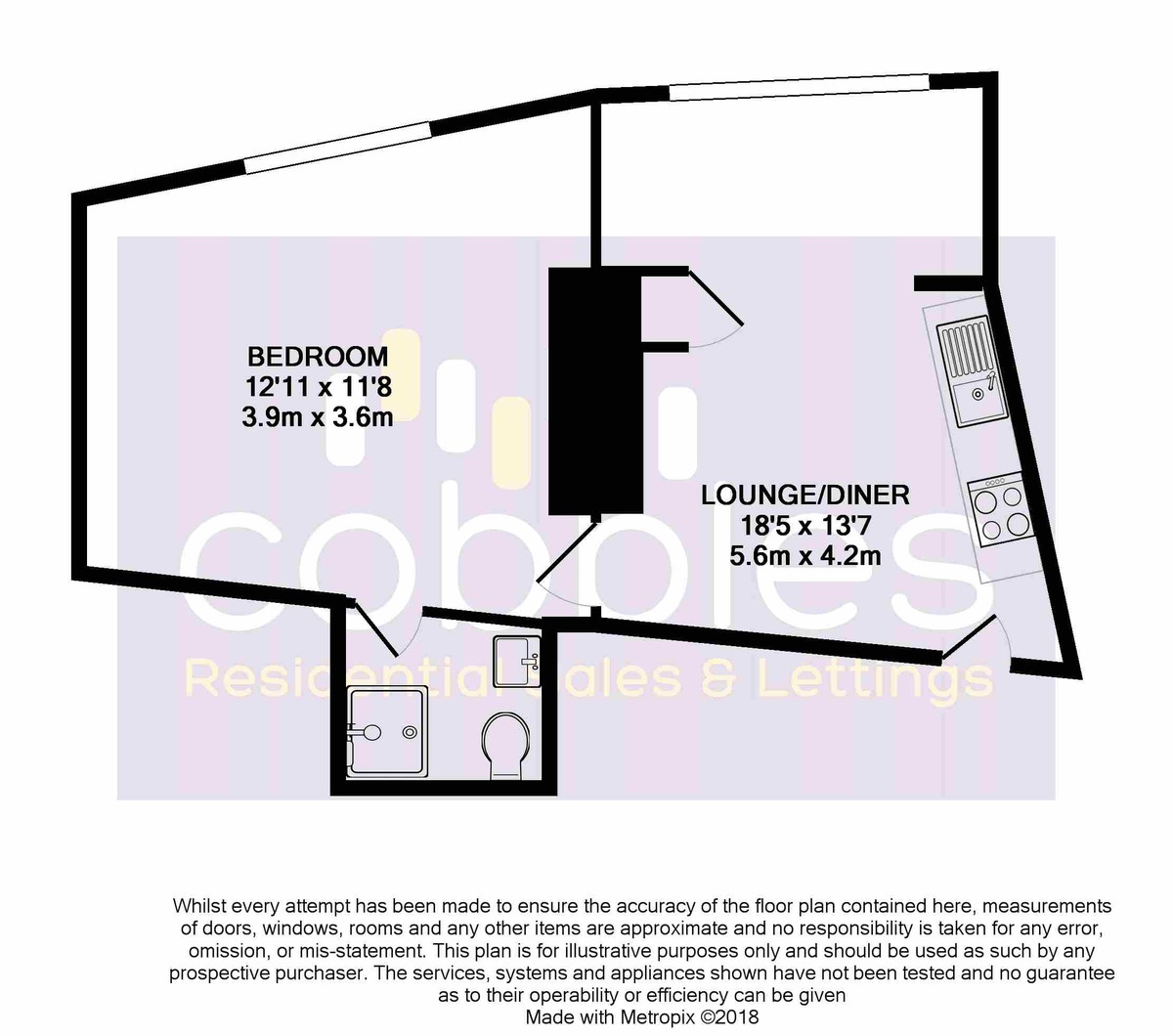 1 Bedrooms Flat to rent in The Quarry, York Road, Guildford GU1