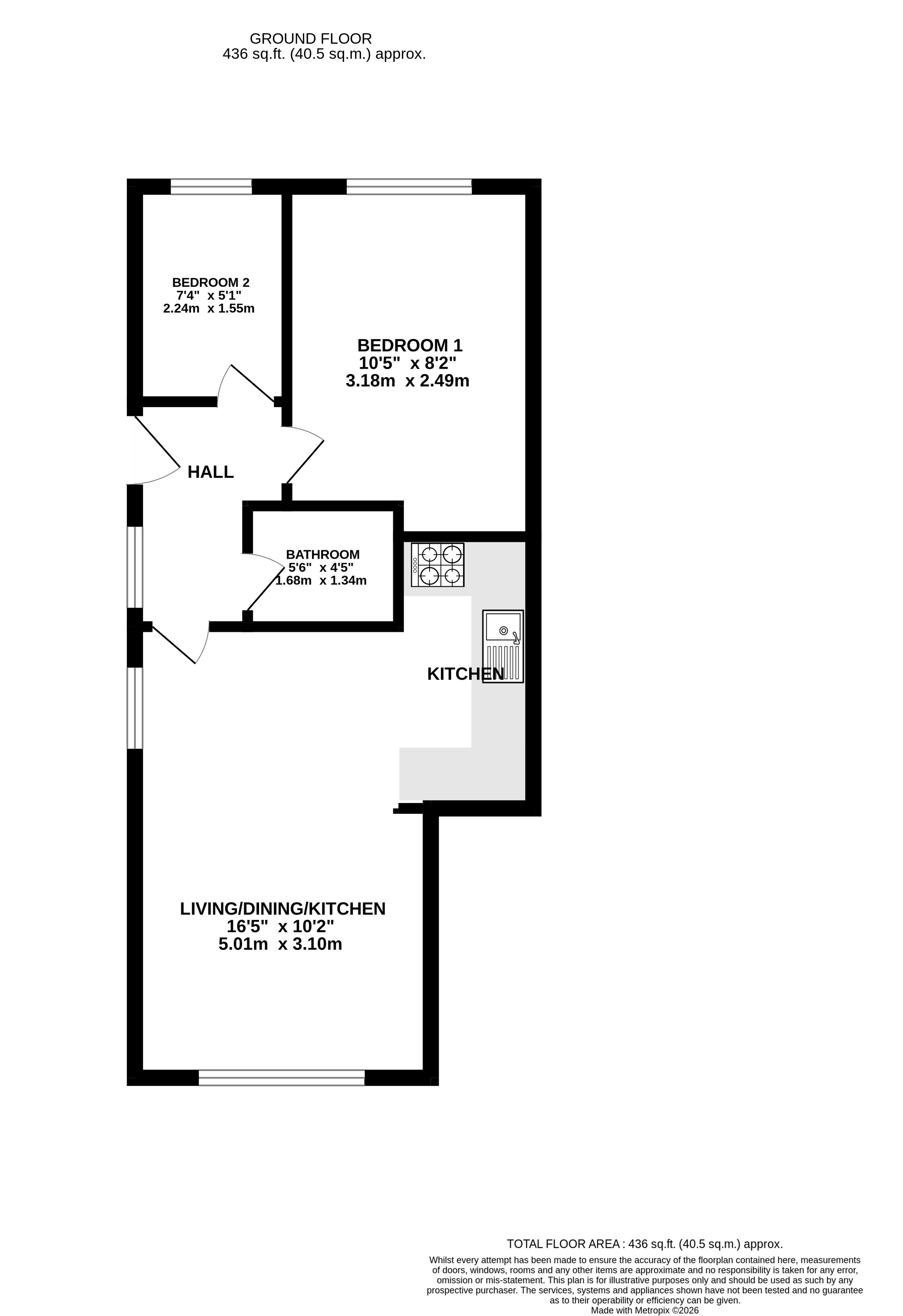 165, Low Lane, Leeds floorplan