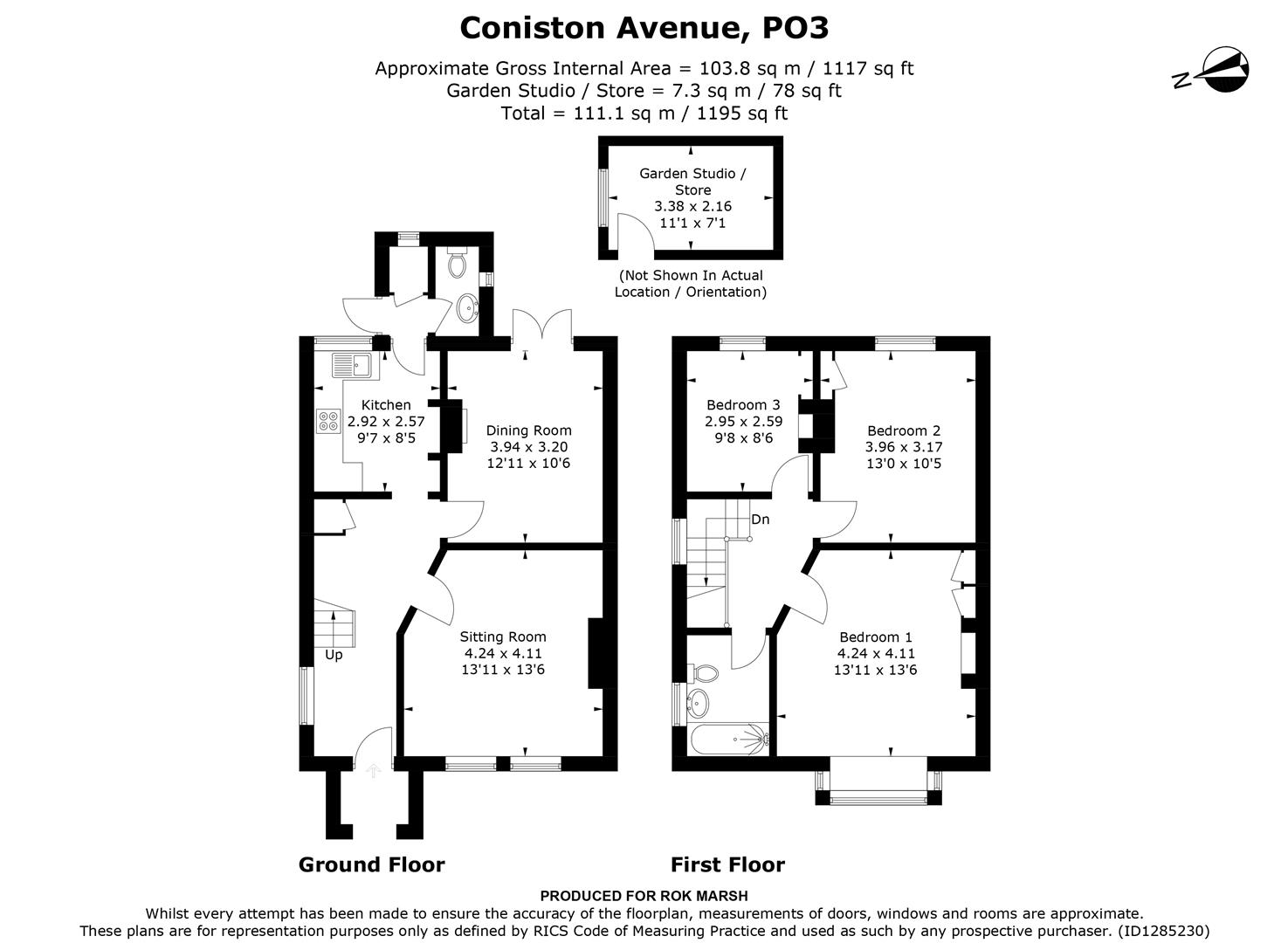 9, Coniston Avenue, Portsmouth floorplan
