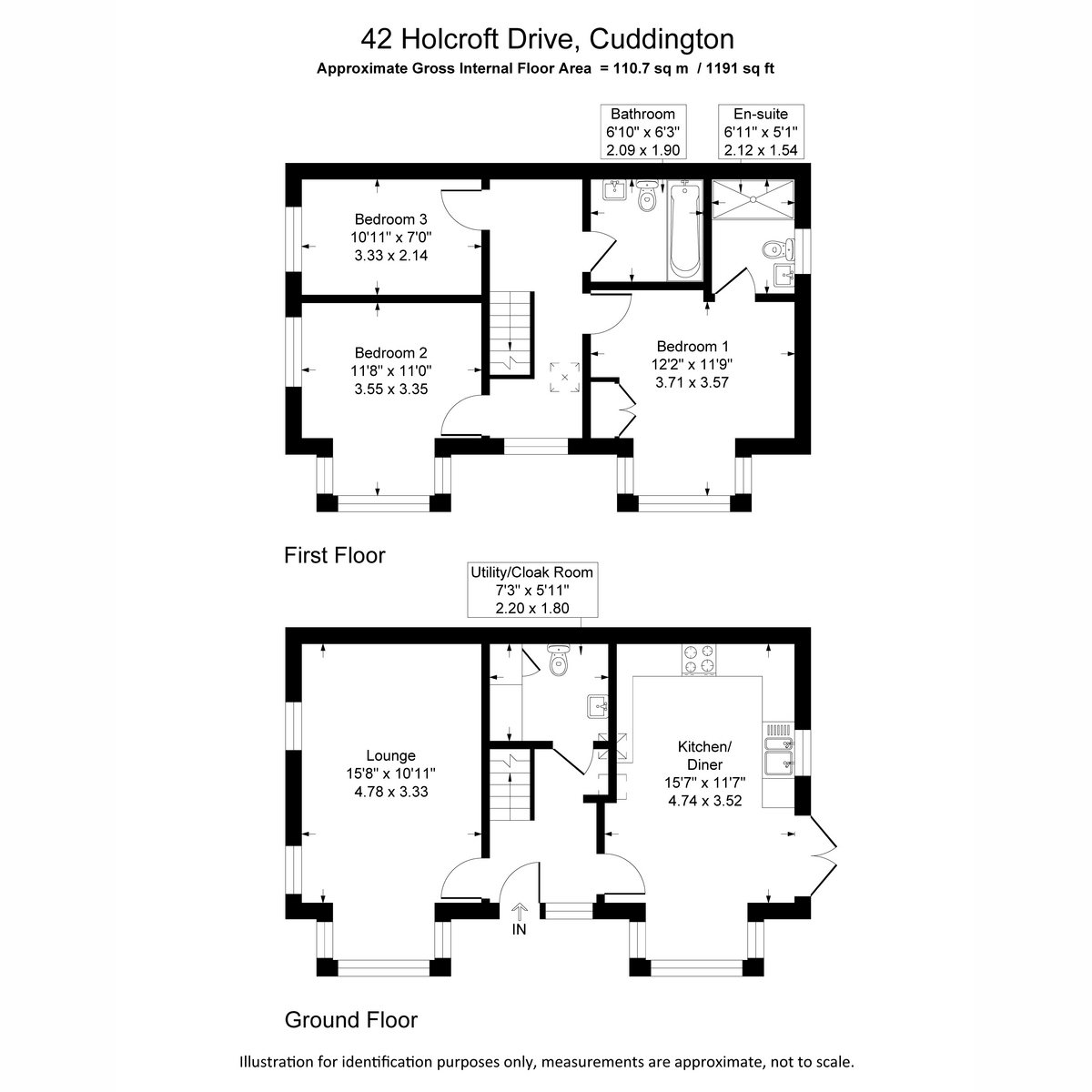 42, Holcroft Drive, Northwich floorplan