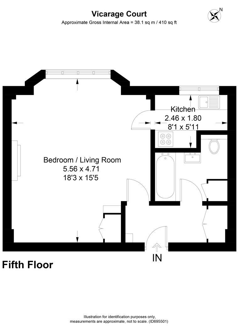 Vicarage Gate, Kensington floorplan