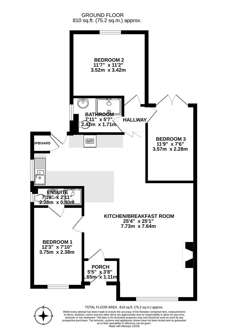 9, York Close, Dorchester floorplan