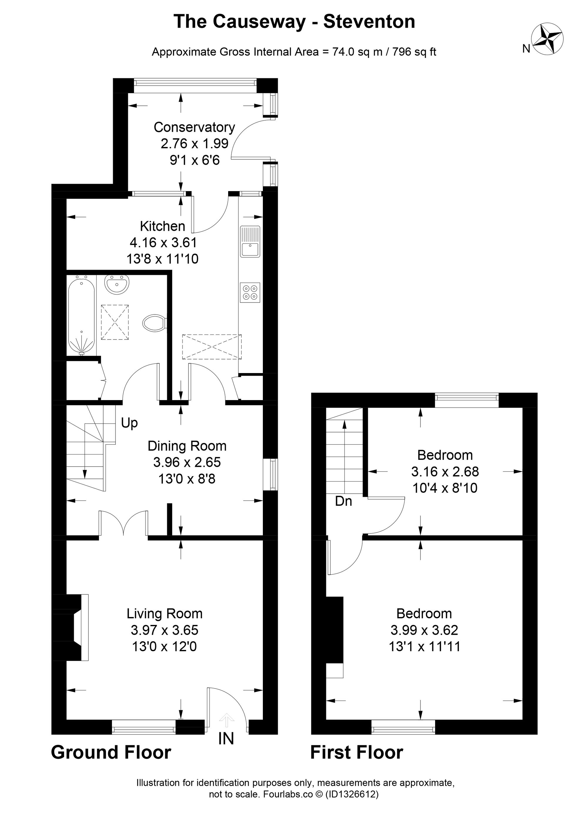 113 The Causeway, Abingdon floorplan