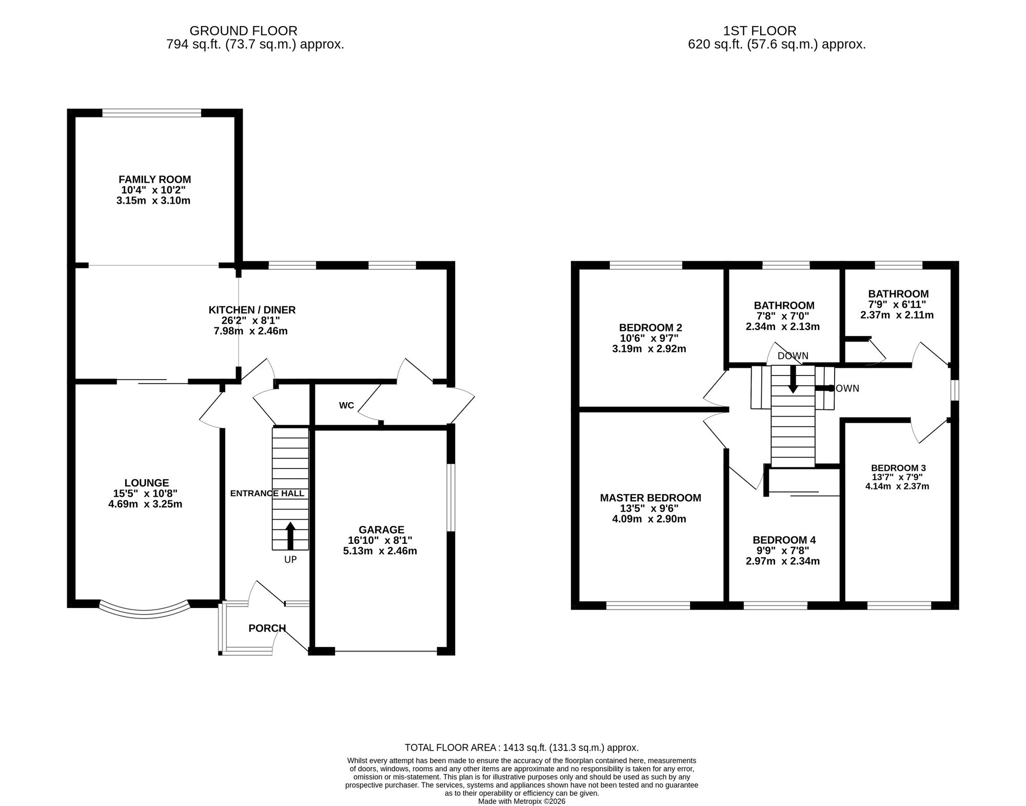 1 Holyrood Drive, Crewe floorplan