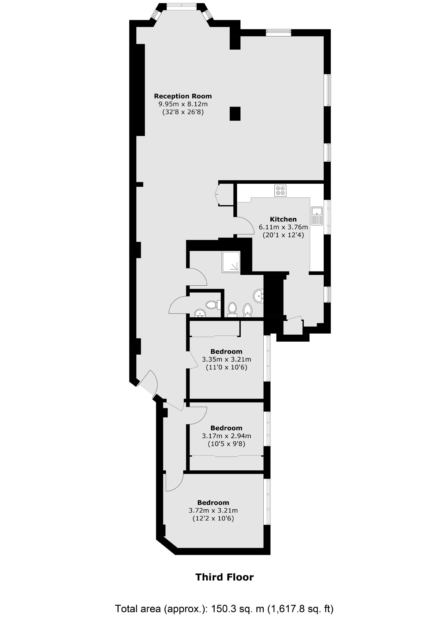 Flat 102, Haven Green Court, Haven Green, London floorplan