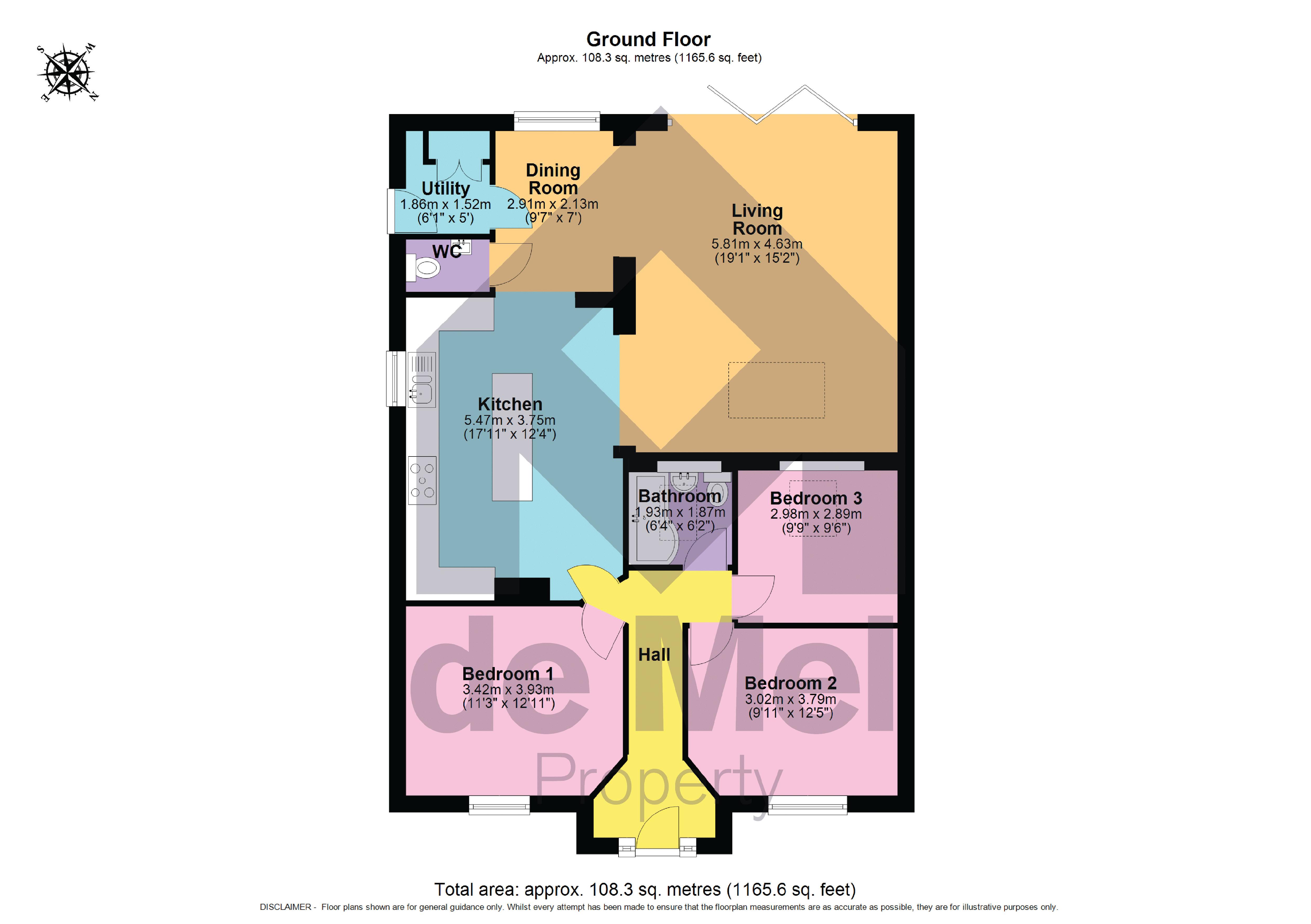25, Harveys Lane, Cheltenham floorplan