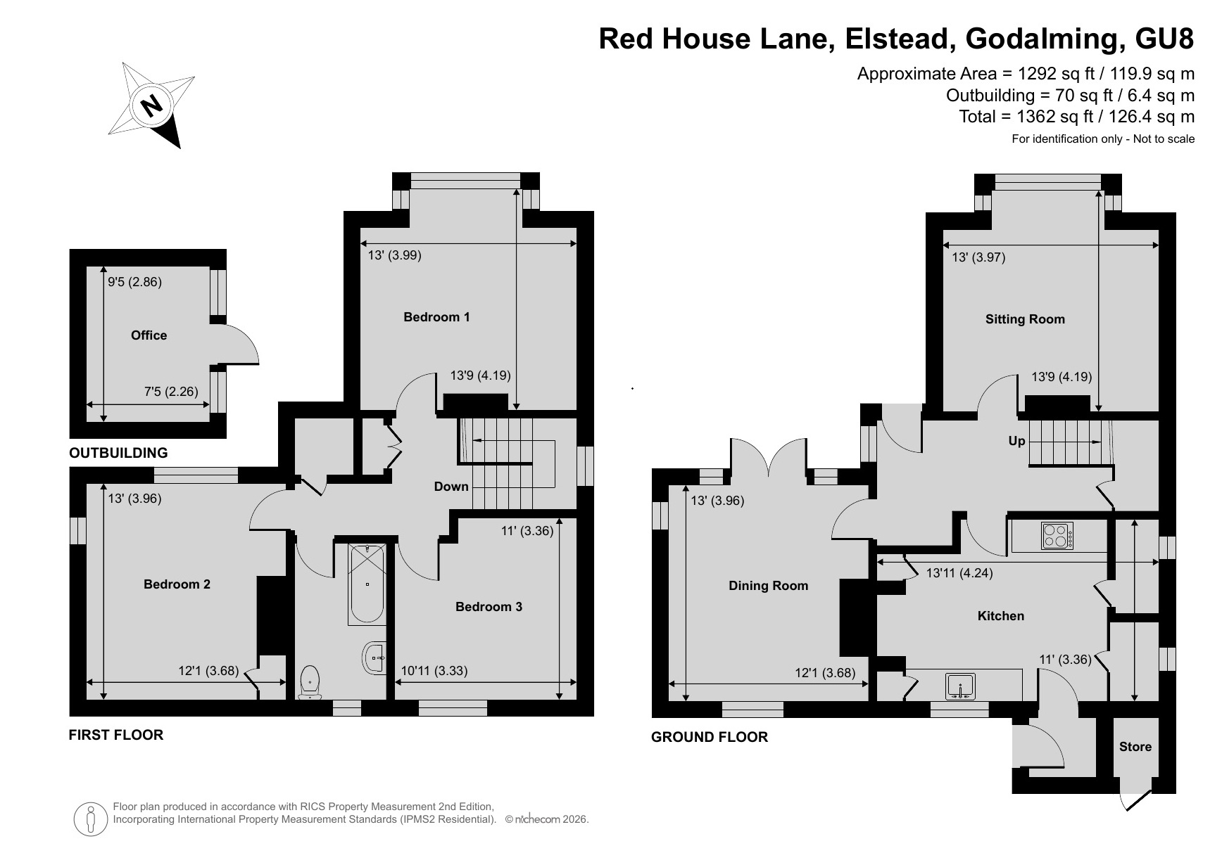 Lynton,, Red House Lane, Godalming floorplan