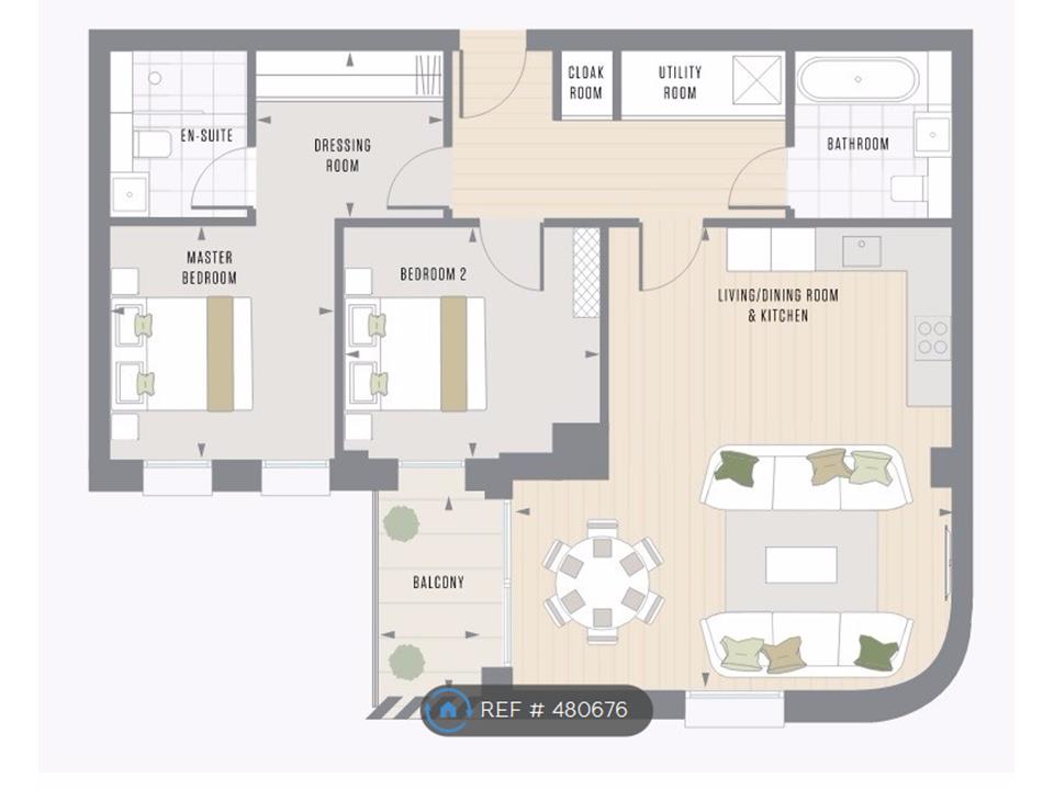 2 Bedrooms Flat to rent in Crisp Road, London W6
