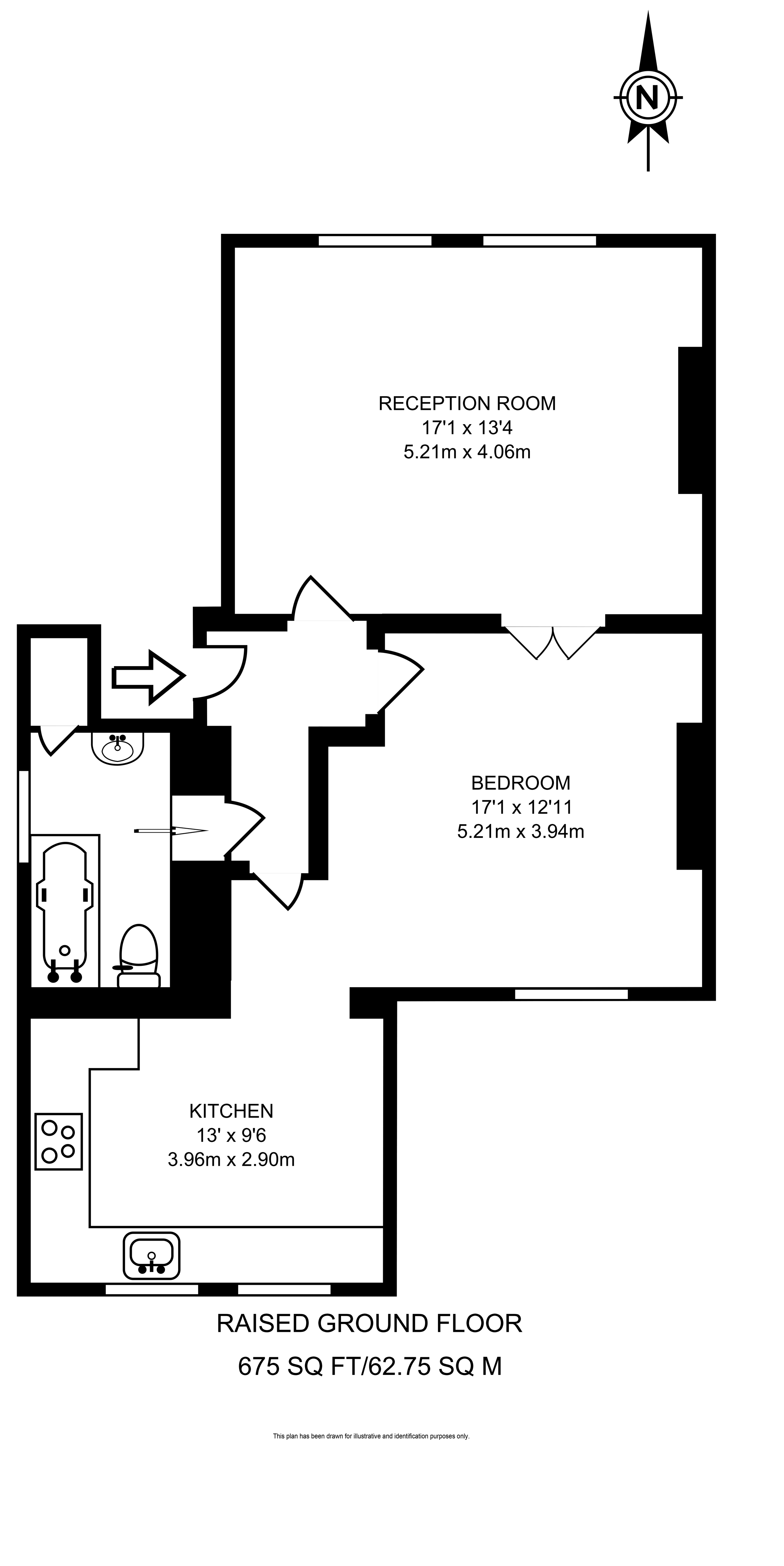 Englefield Road, De Beauvoir Town, London N1, 1 bedroom flat to rent