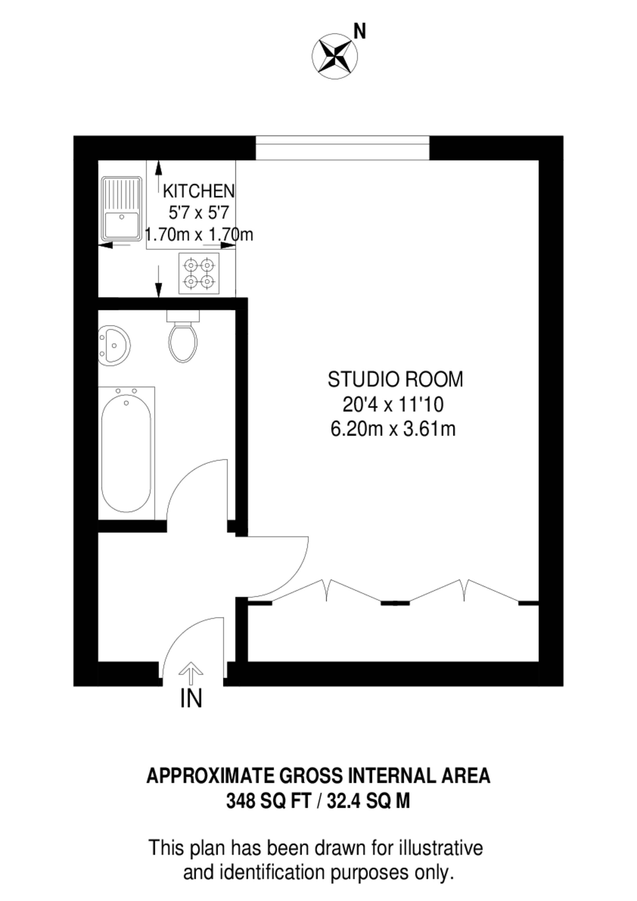 Kennington Park Road, SE11, Kennington floorplan
