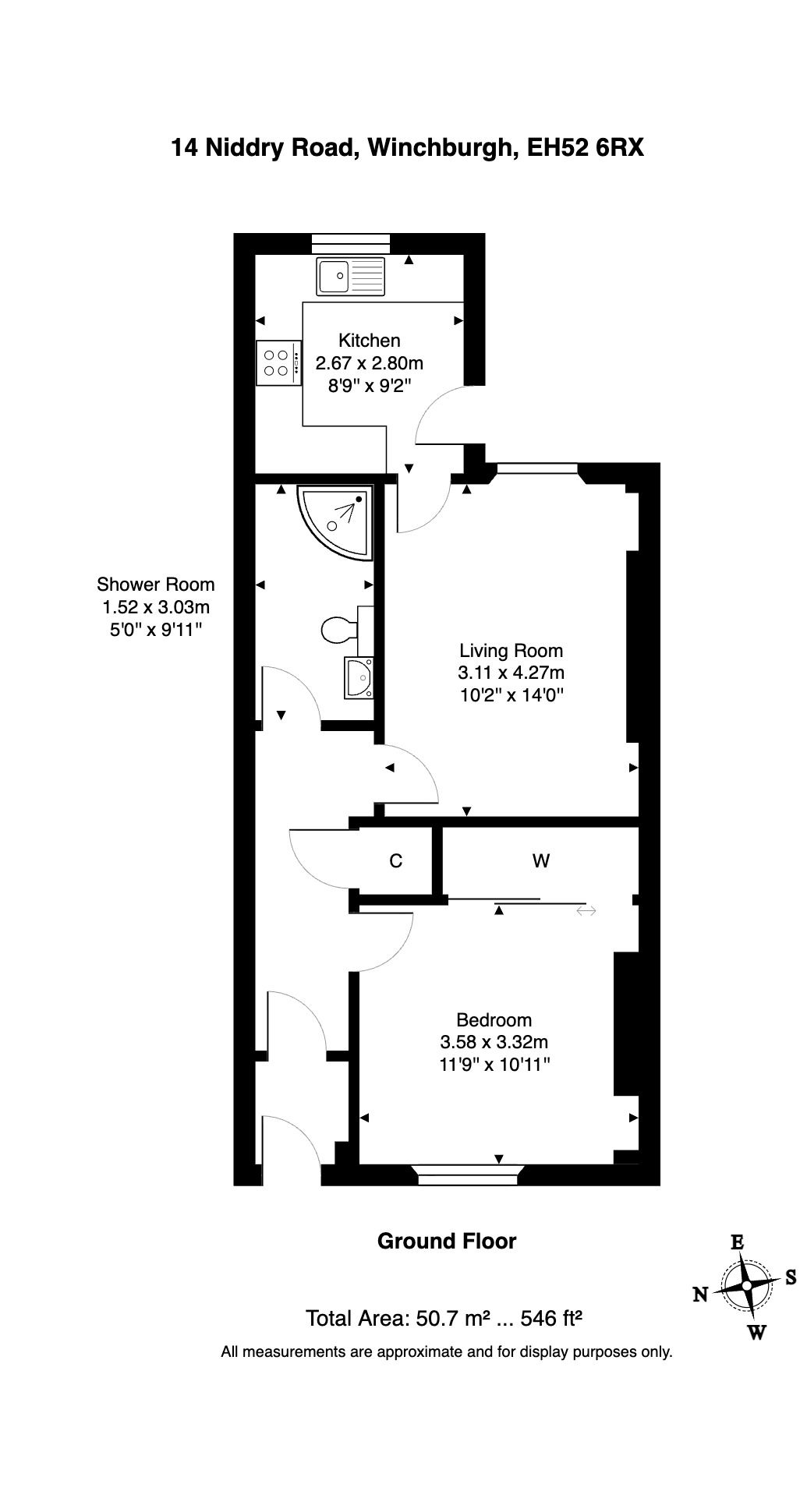 14, Niddry Road, Broxburn floorplan