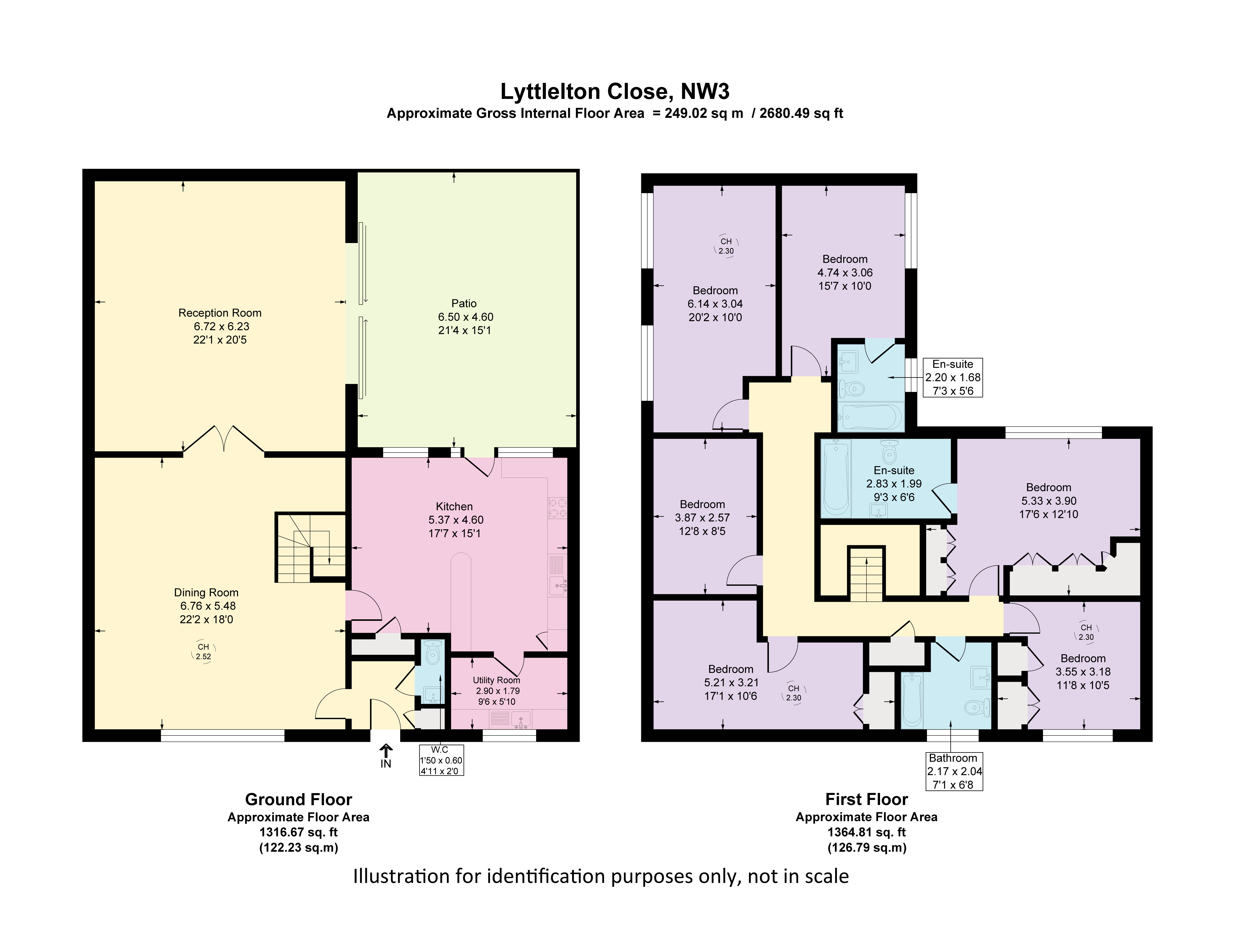 Lyttelton Close, Primrose Hill NW3, 6 bedroom town house for sale
