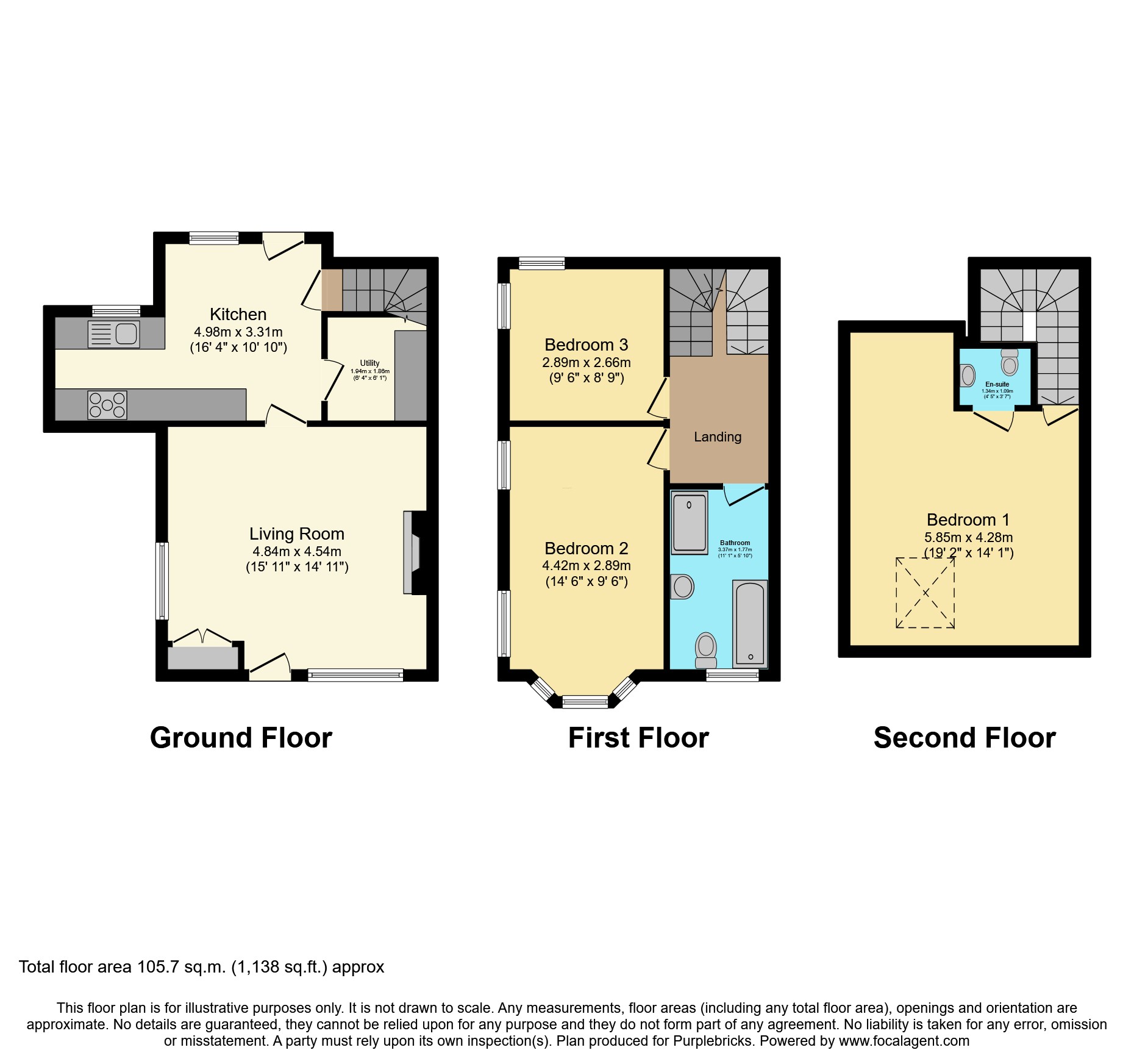 2, Rosewood Square, Sutton In Craven, floorplan