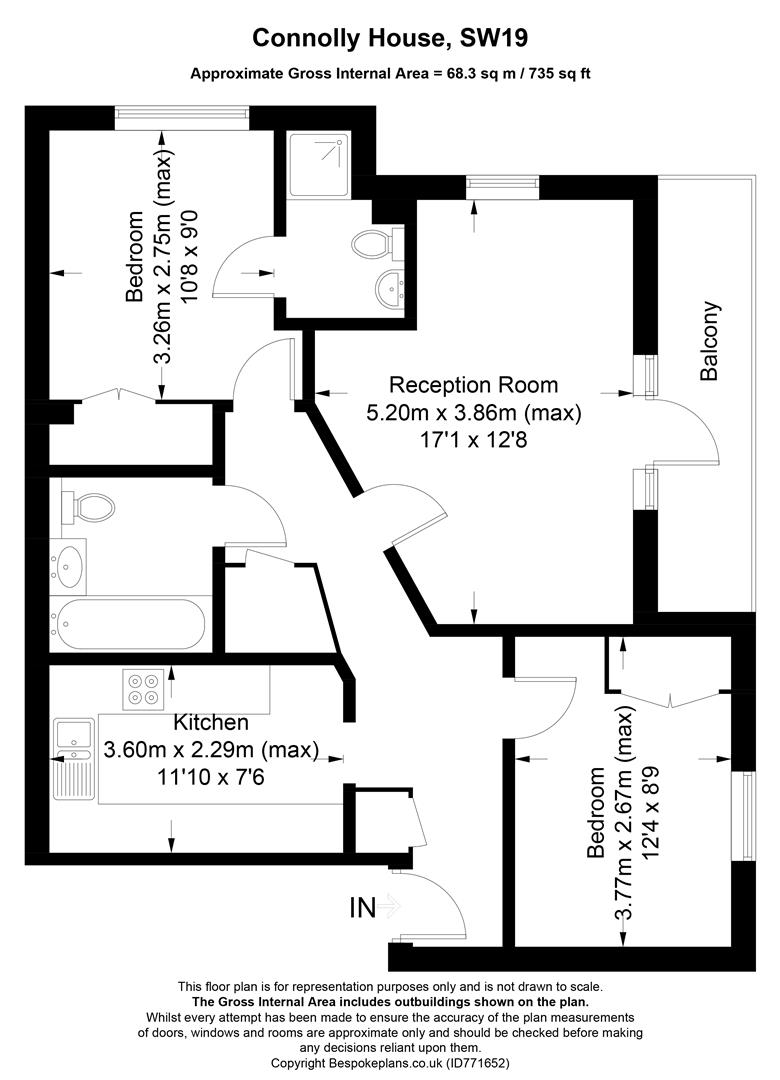 Flat 16, Connolly House, Wimbledon floorplan